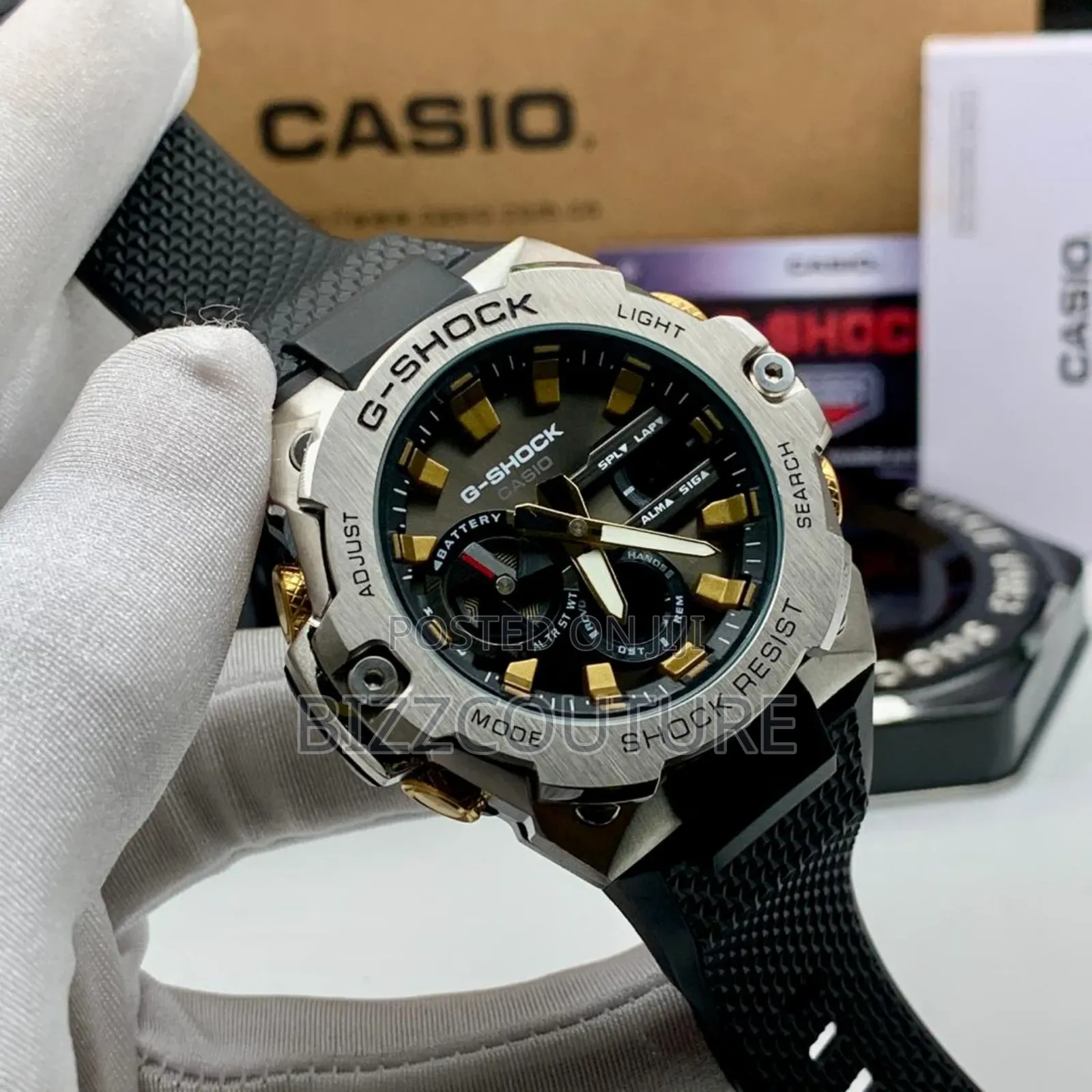 Original Casio G-Shock Black Rubber Strap Quartz Watch