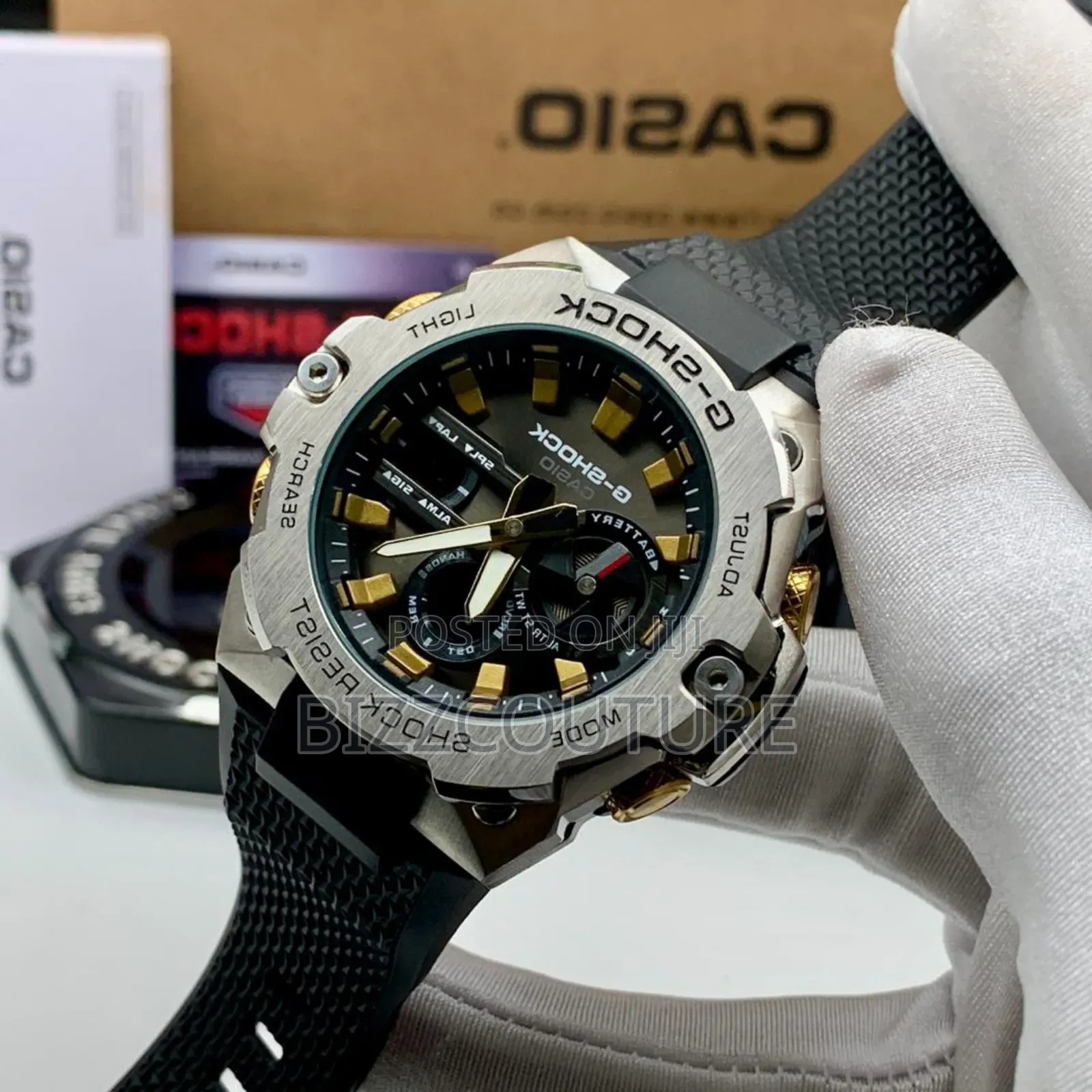 Original Casio G-Shock Black Rubber Strap Quartz Watch
