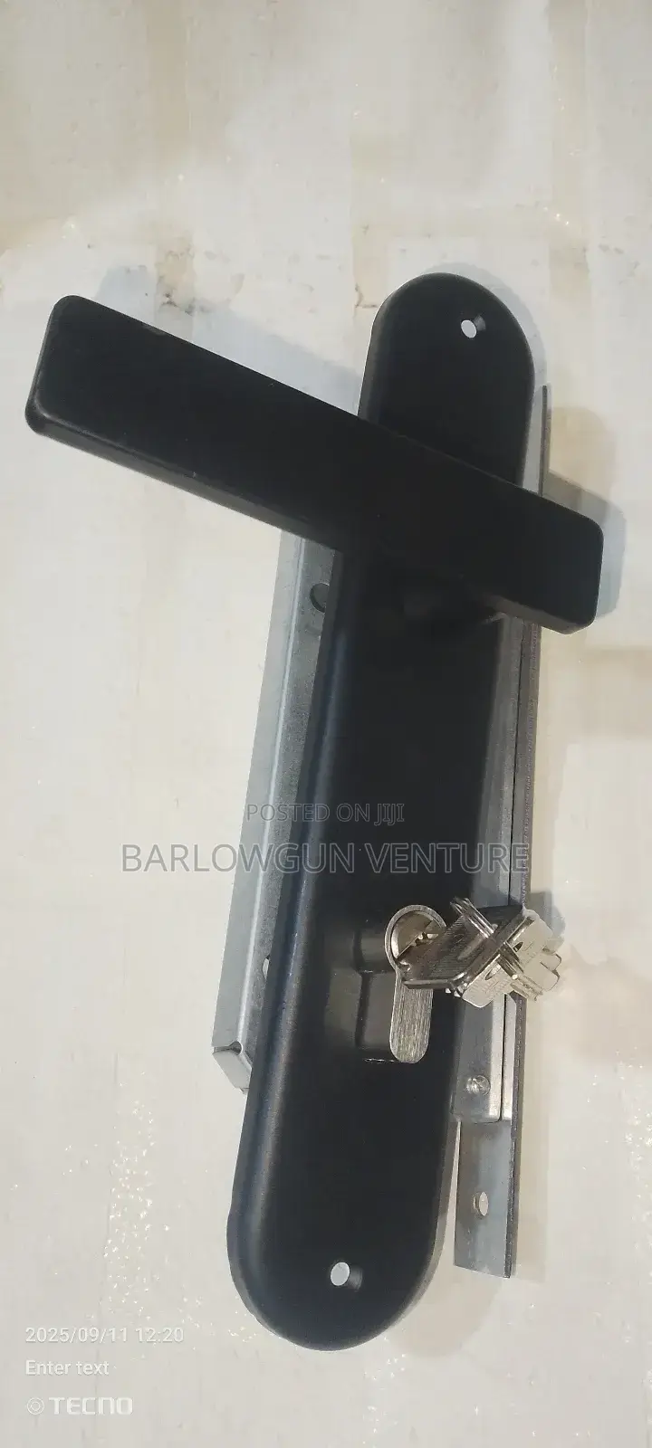 Door Lock Big Sliver /White