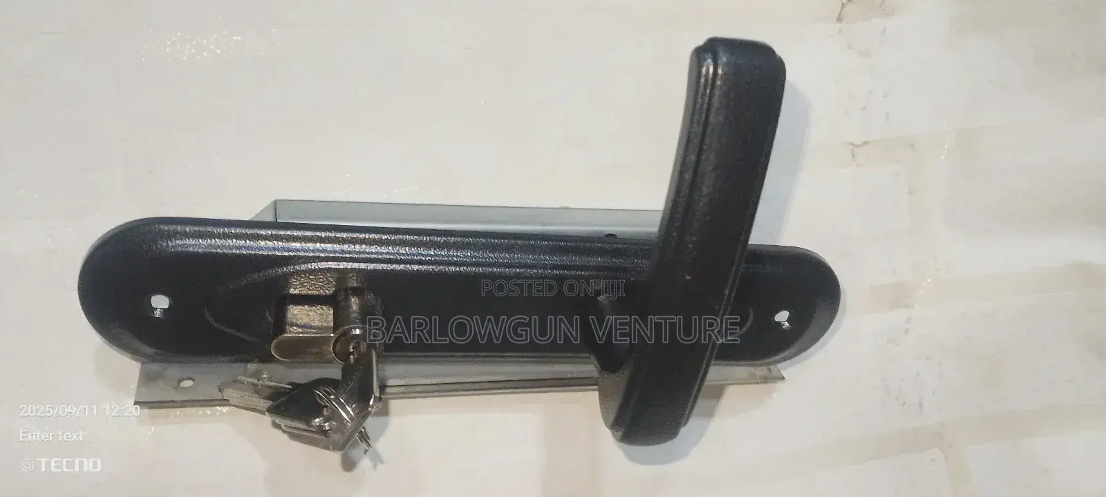 Door Lock Big Sliver /White