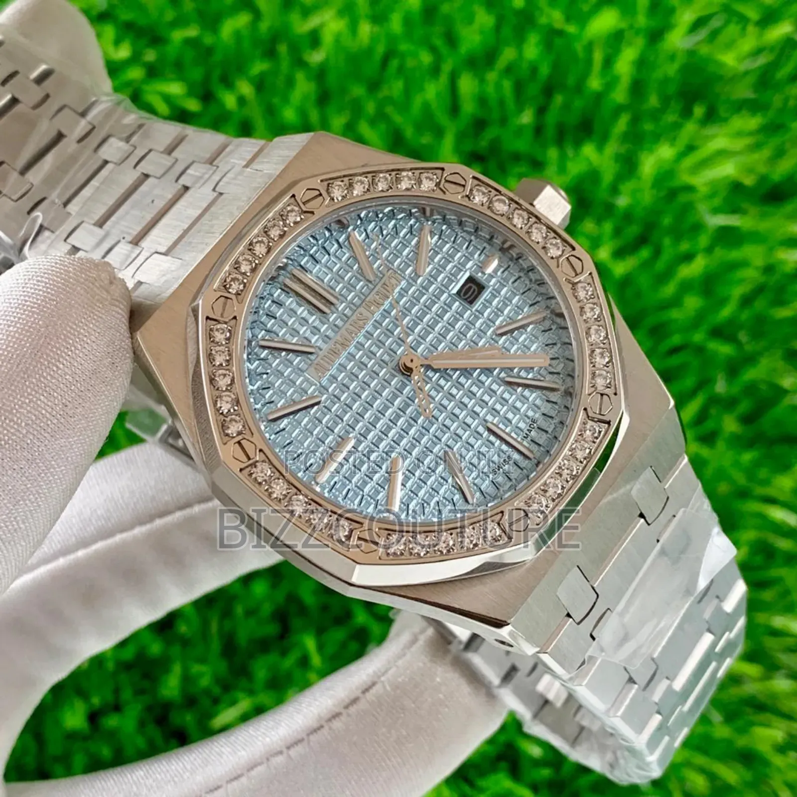 Original Audemars Piguet Silver Stainless Steel Calendar Watch
