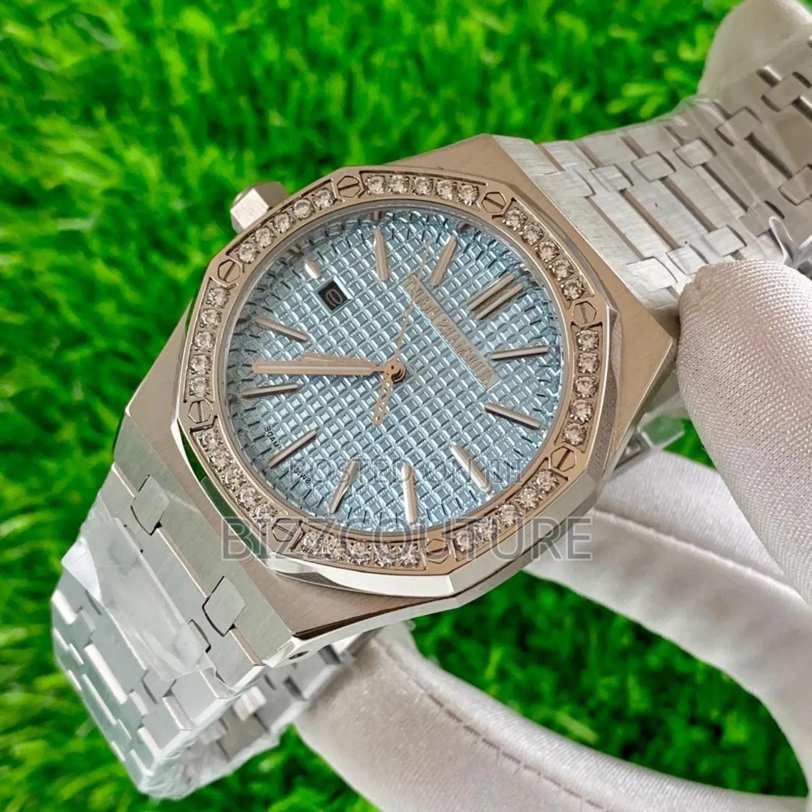 Original Audemars Piguet Silver Stainless Steel Calendar Watch