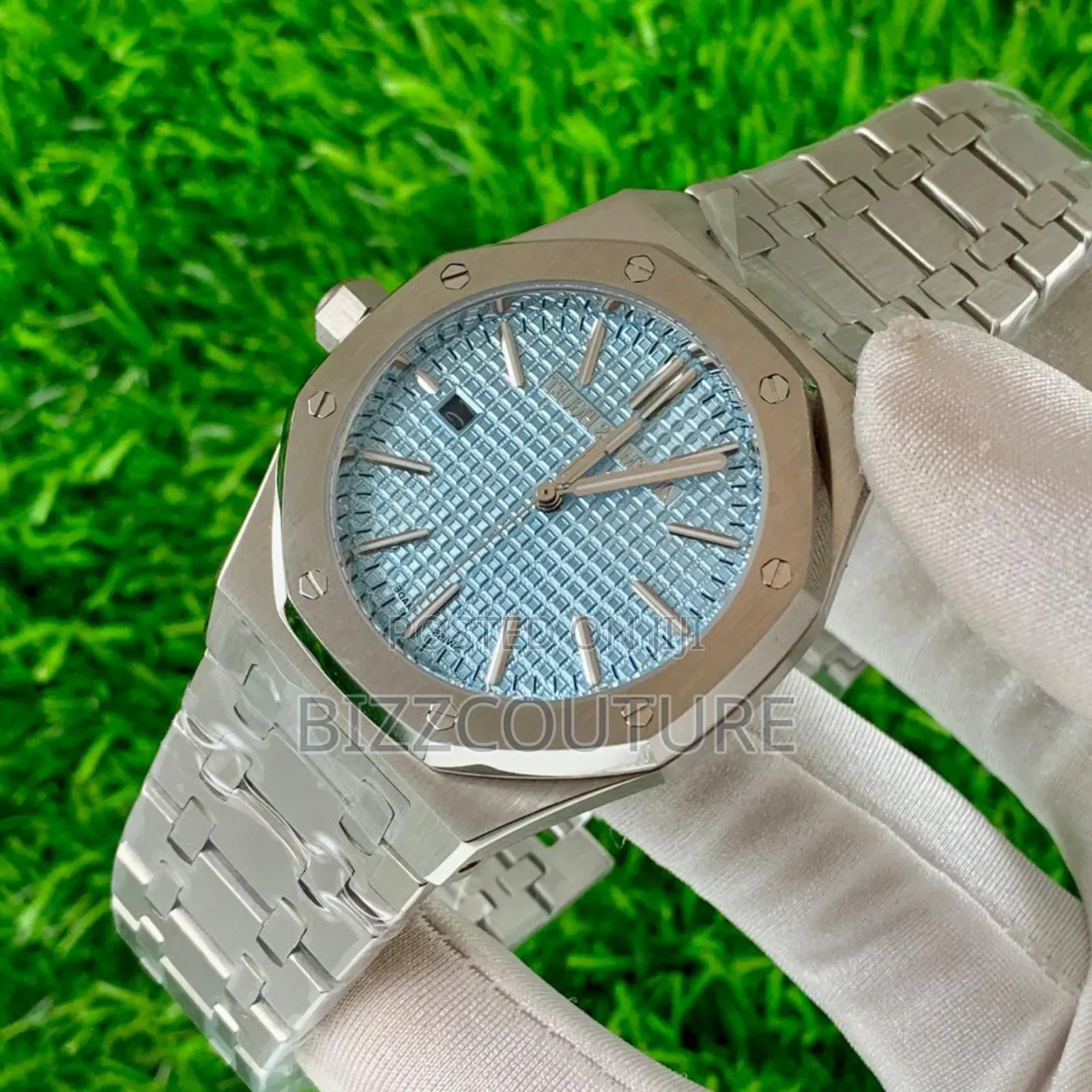 Original Audemars Piguet Silver Stainless Steel Quartz Calendar Watch
