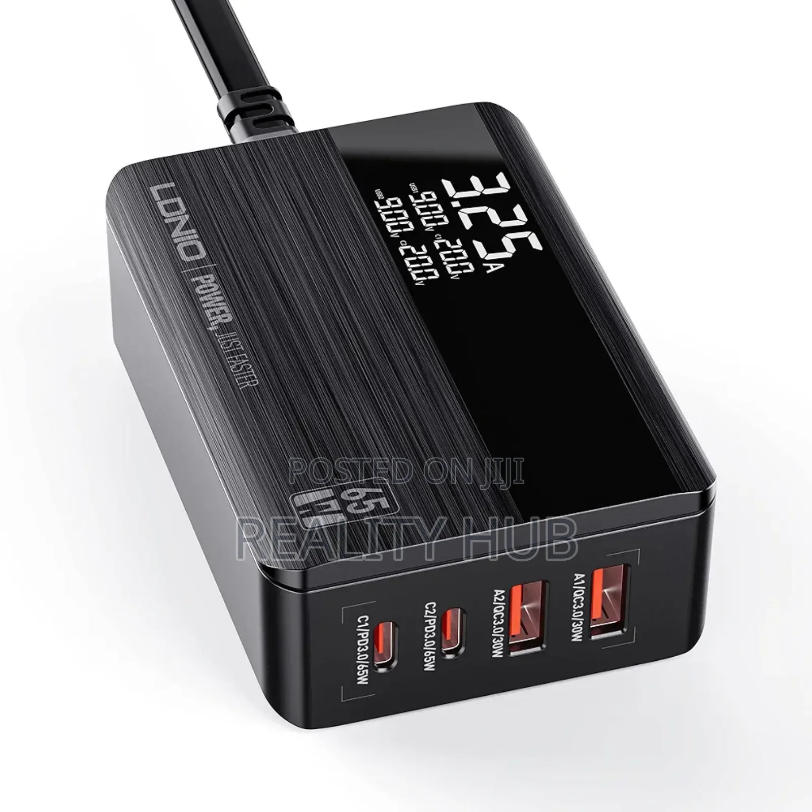 Ldnio 65w Usb C Charger Plug, 4-Port Charging Station With Led Display
