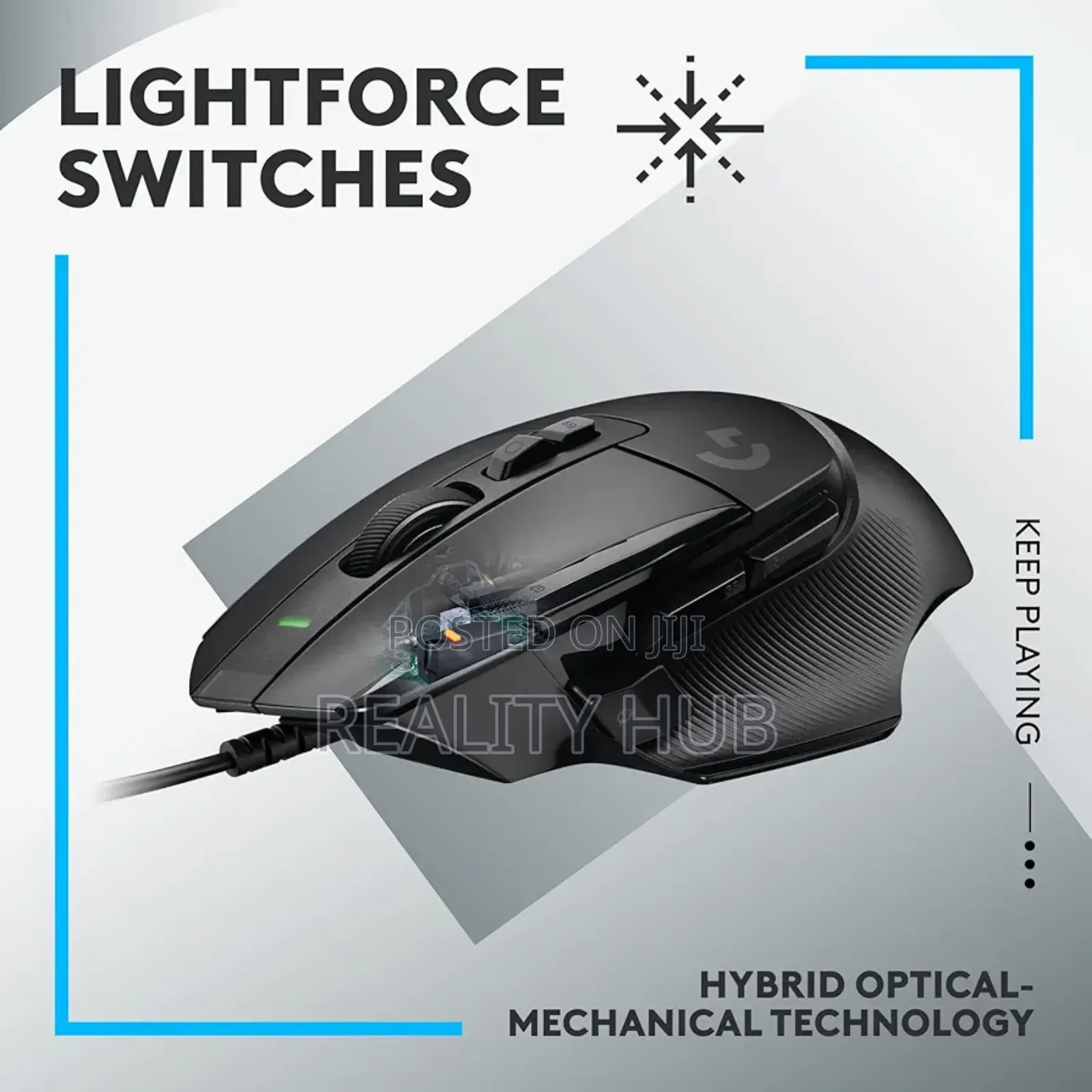 Logitechg502x Wired Gaming Mouse - Lightforce Hybridoptical-Mechanical
