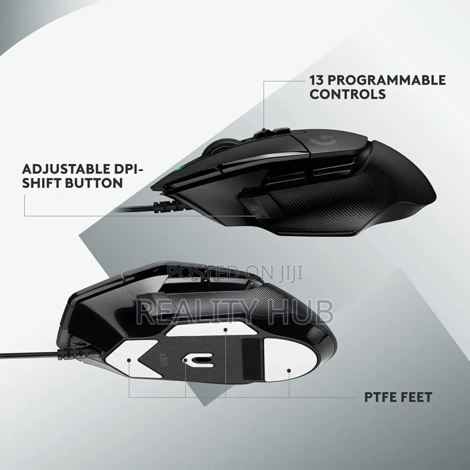 Logitechg502x Wired Gaming Mouse - Lightforce Hybridoptical-Mechanical