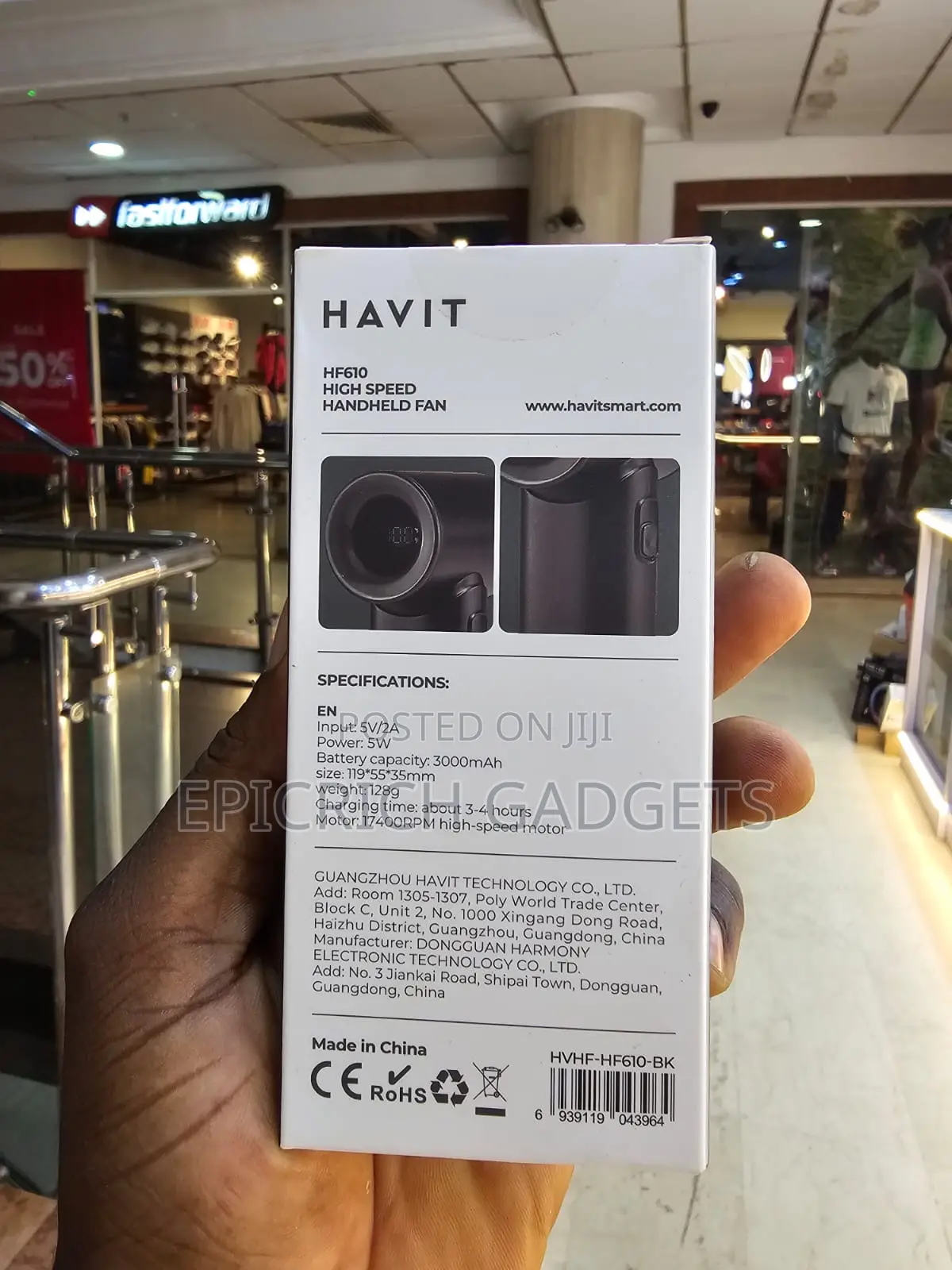 Havit High Speed Jet Handheld Fan