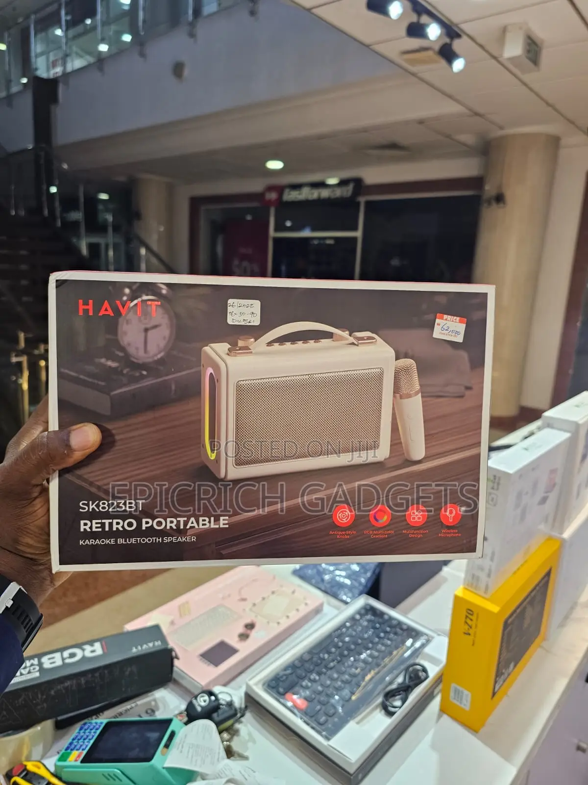 Havit Retro Portable Karaoke Speaker With Wireless Mic