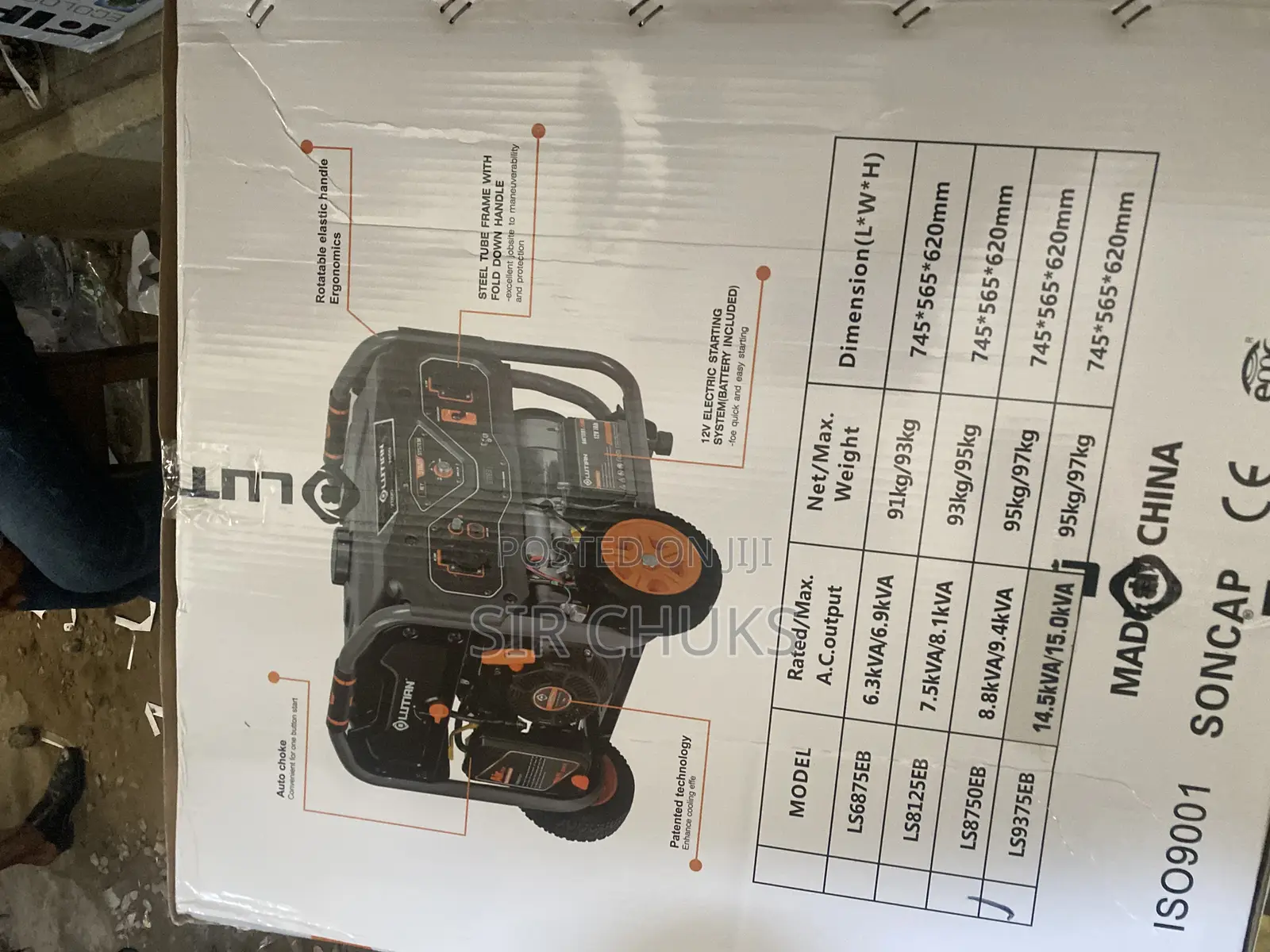 15kva Lutian 100% Copper + Remote Control