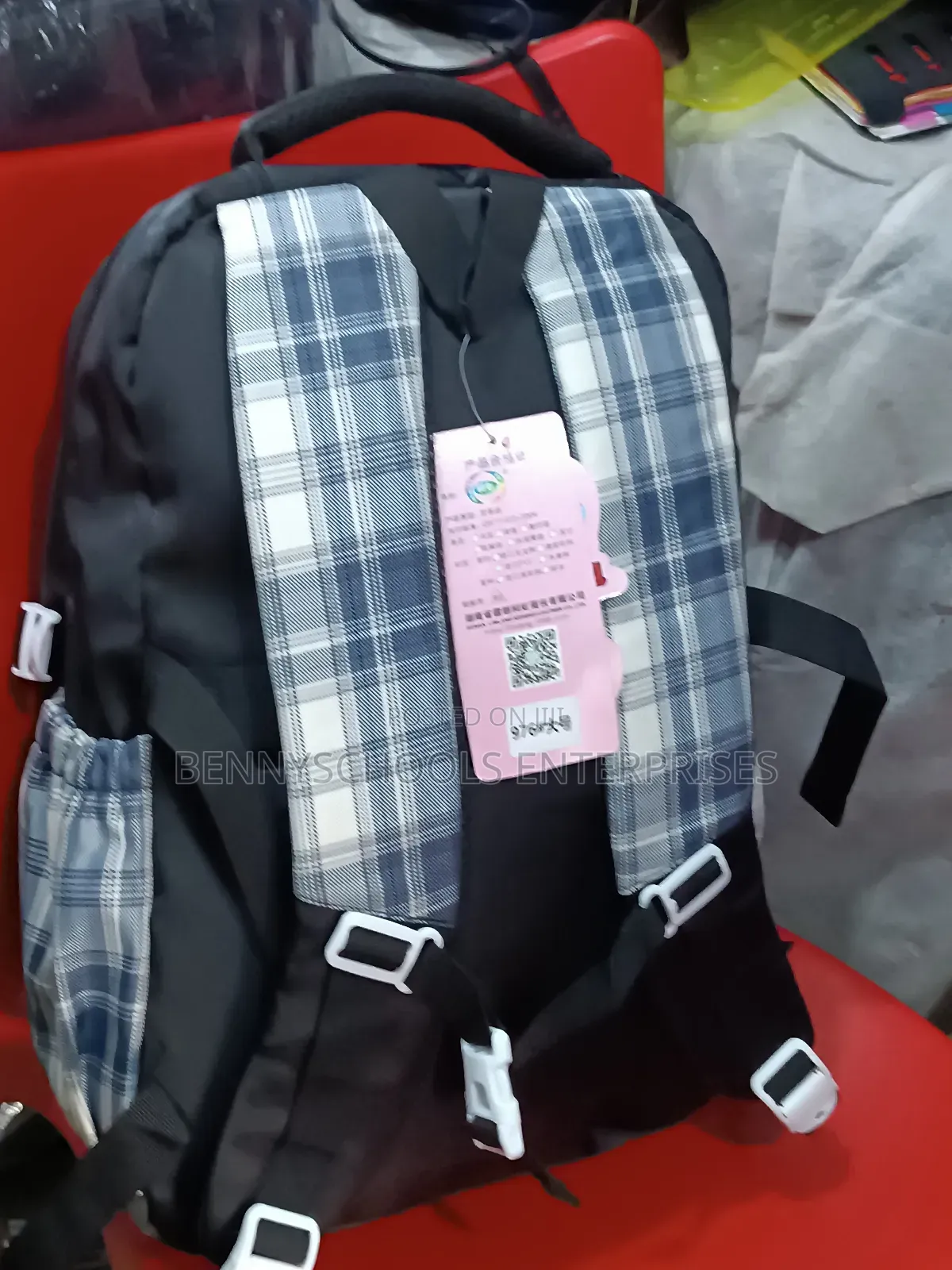 Black and White Quality Stock School Bag