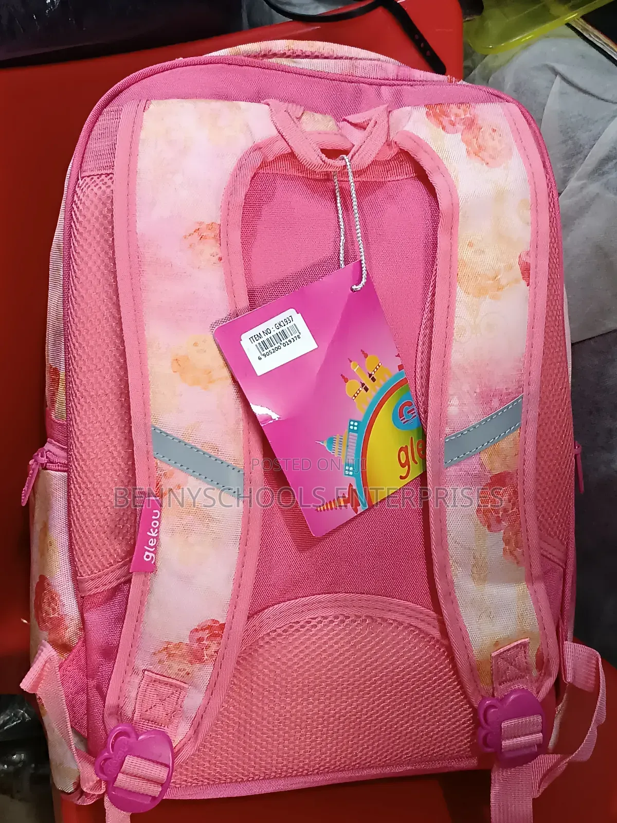 Pink Rose Quality Turkey Stock School Bag and Backpack