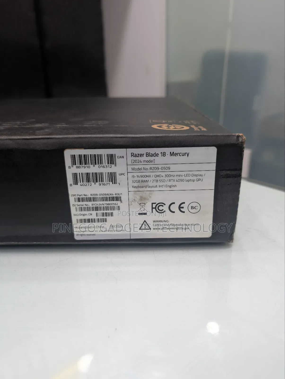 New Laptop Razer Blade 32GB Intel Core I9 SSD 2T