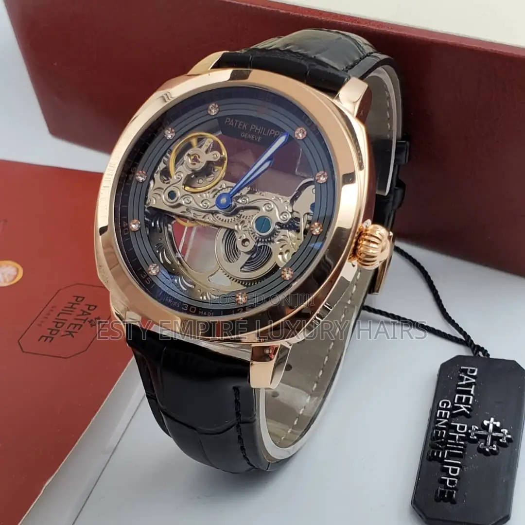 High Quality Luxury Patek Philippe Leather Wristwatch