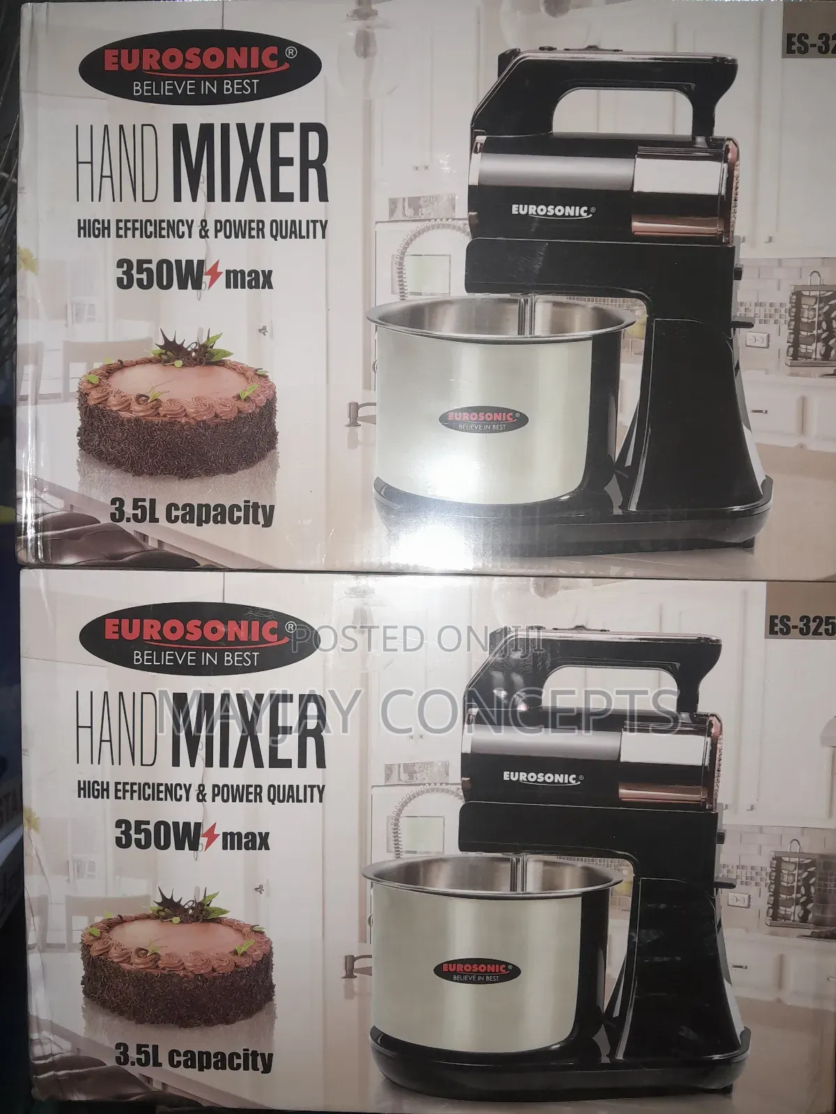 Eurosonic 3.5l Handmixer-High Efficiency and Powerful Motor