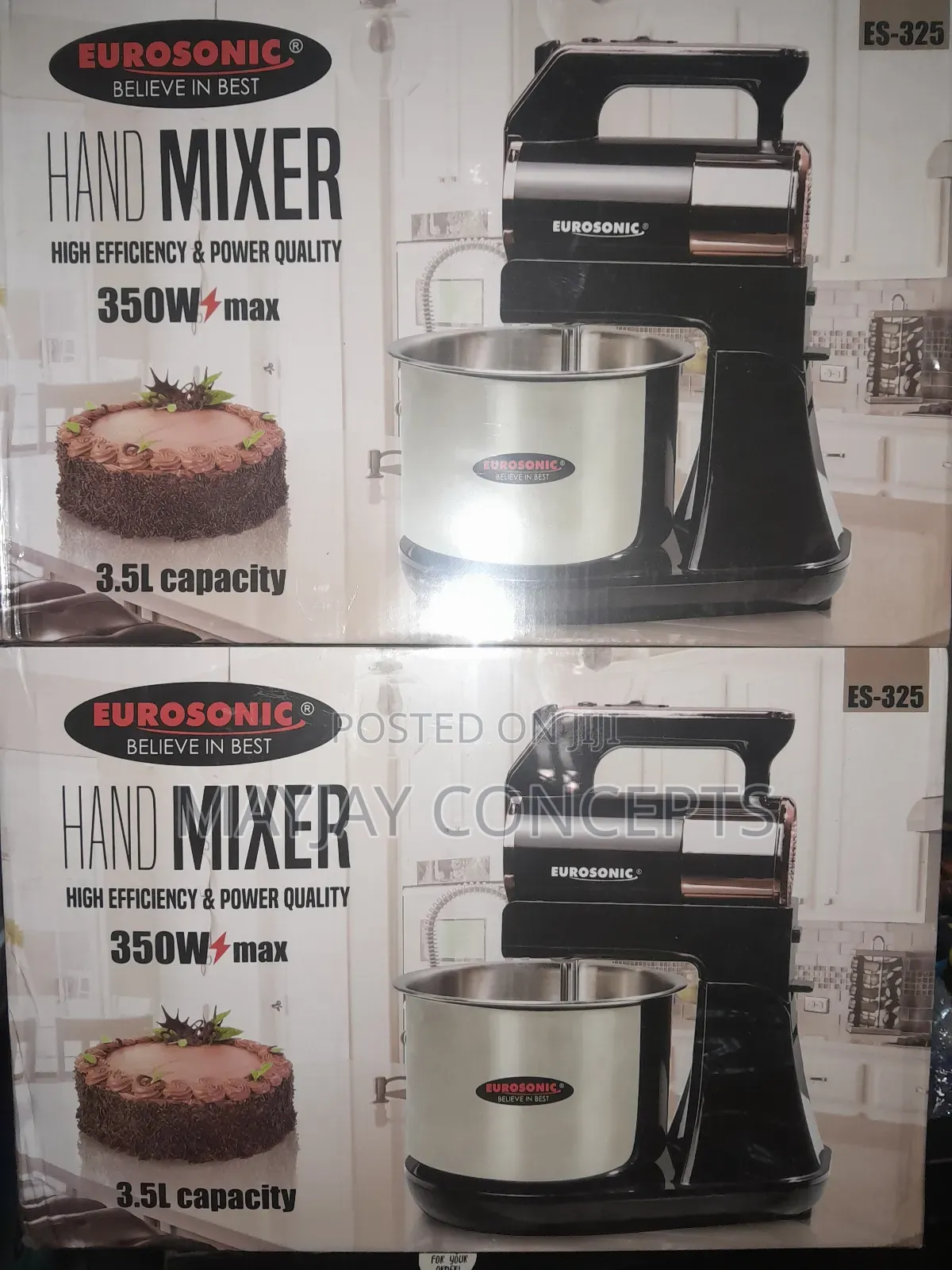 Eurosonic 3.5l Handmixer-High Efficiency and Powerful Motor