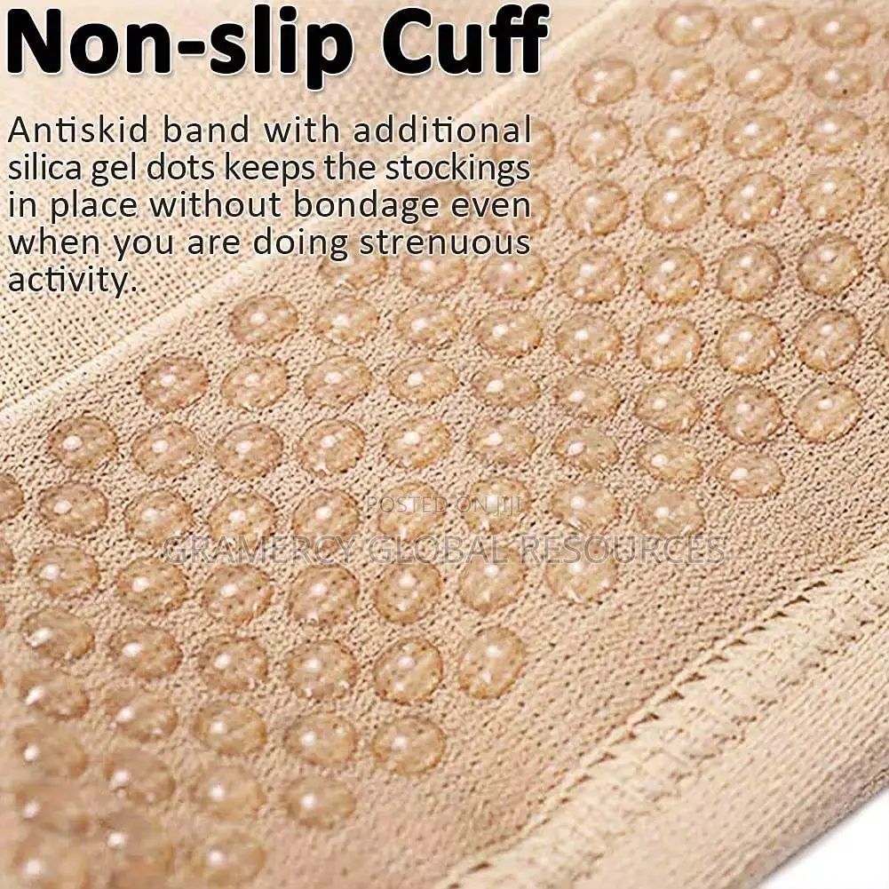 Long Post Op Compression Socks 20-30mmhg Pressure With Non Slip