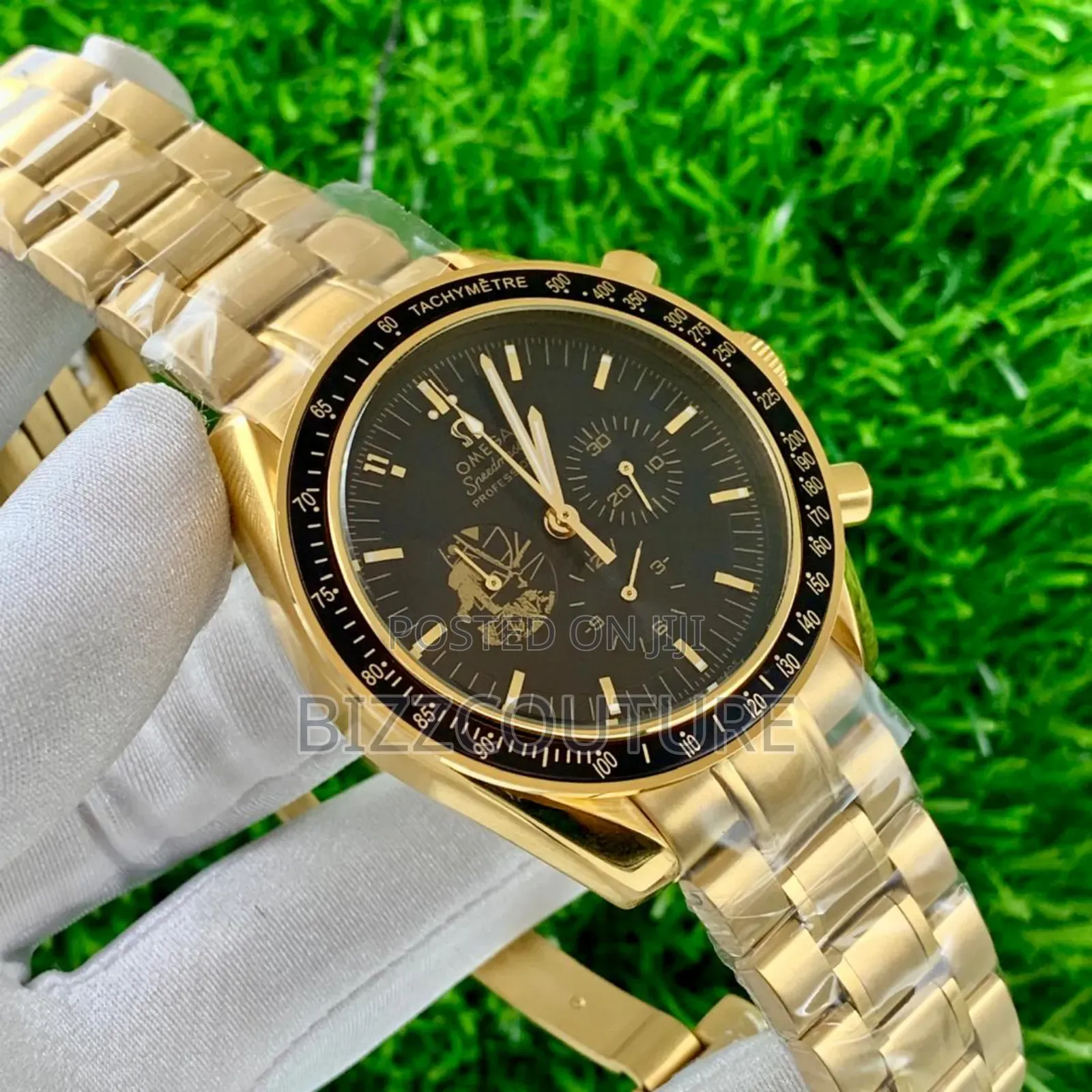 Original Omega Gold Stainless Steel Chronograph Quartz Watch