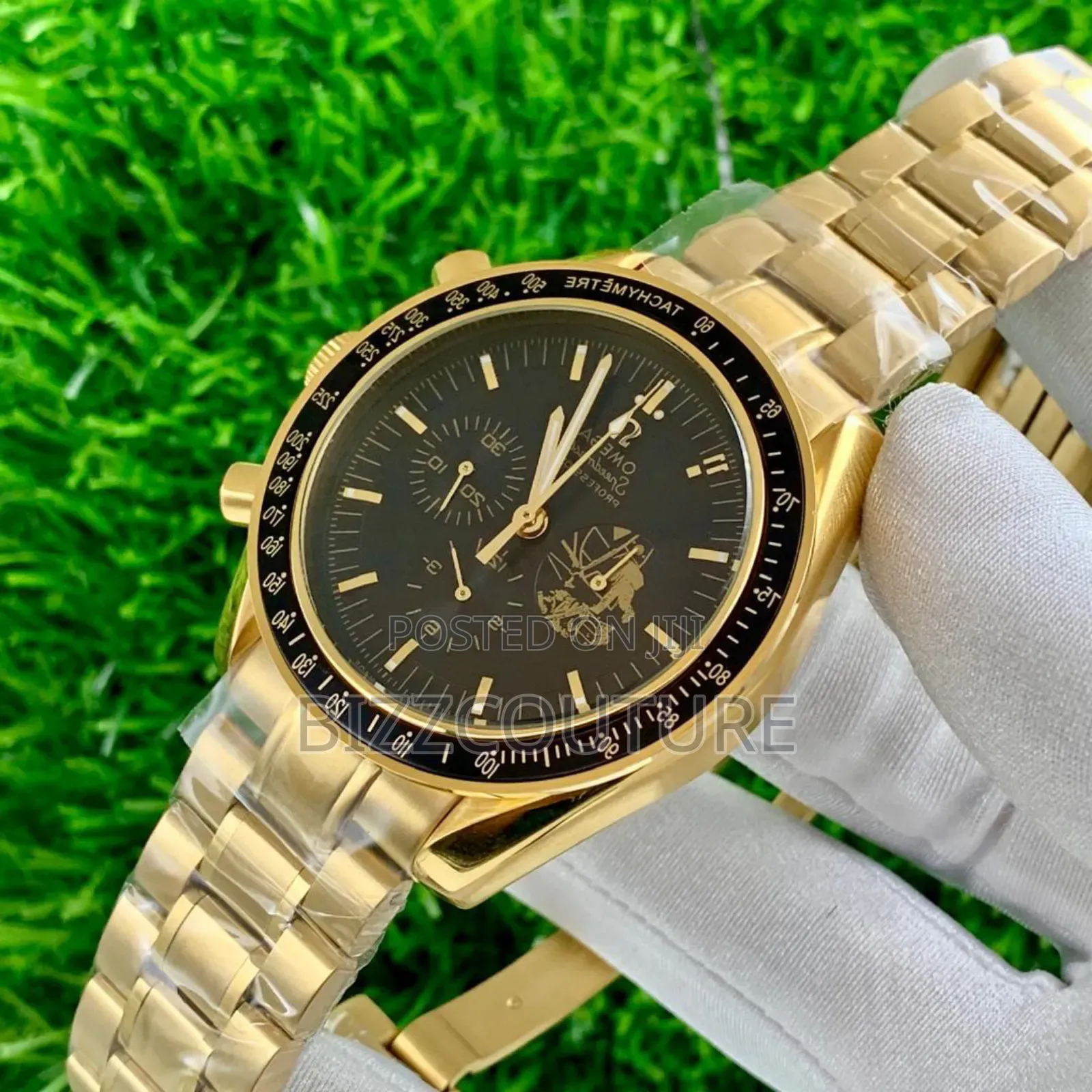 Original Omega Gold Stainless Steel Chronograph Quartz Watch