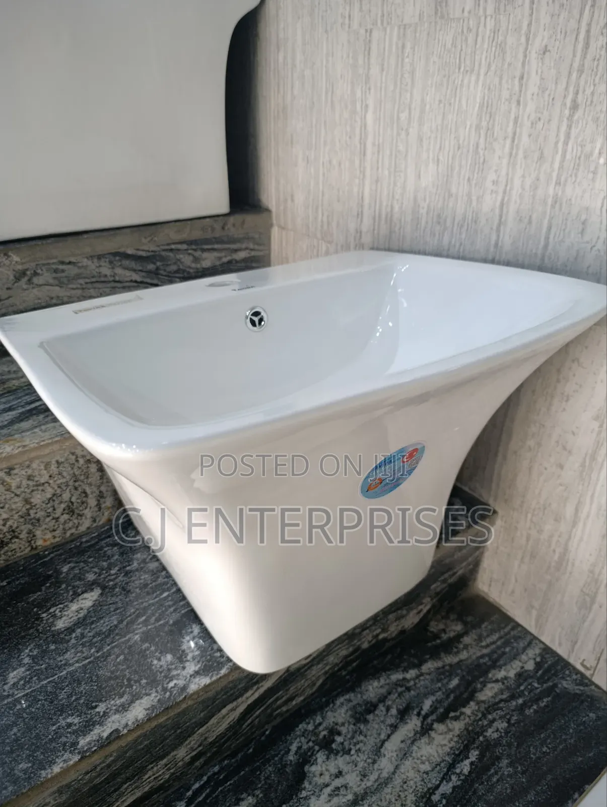 Wall Hung Basin (Payment On Delivery)