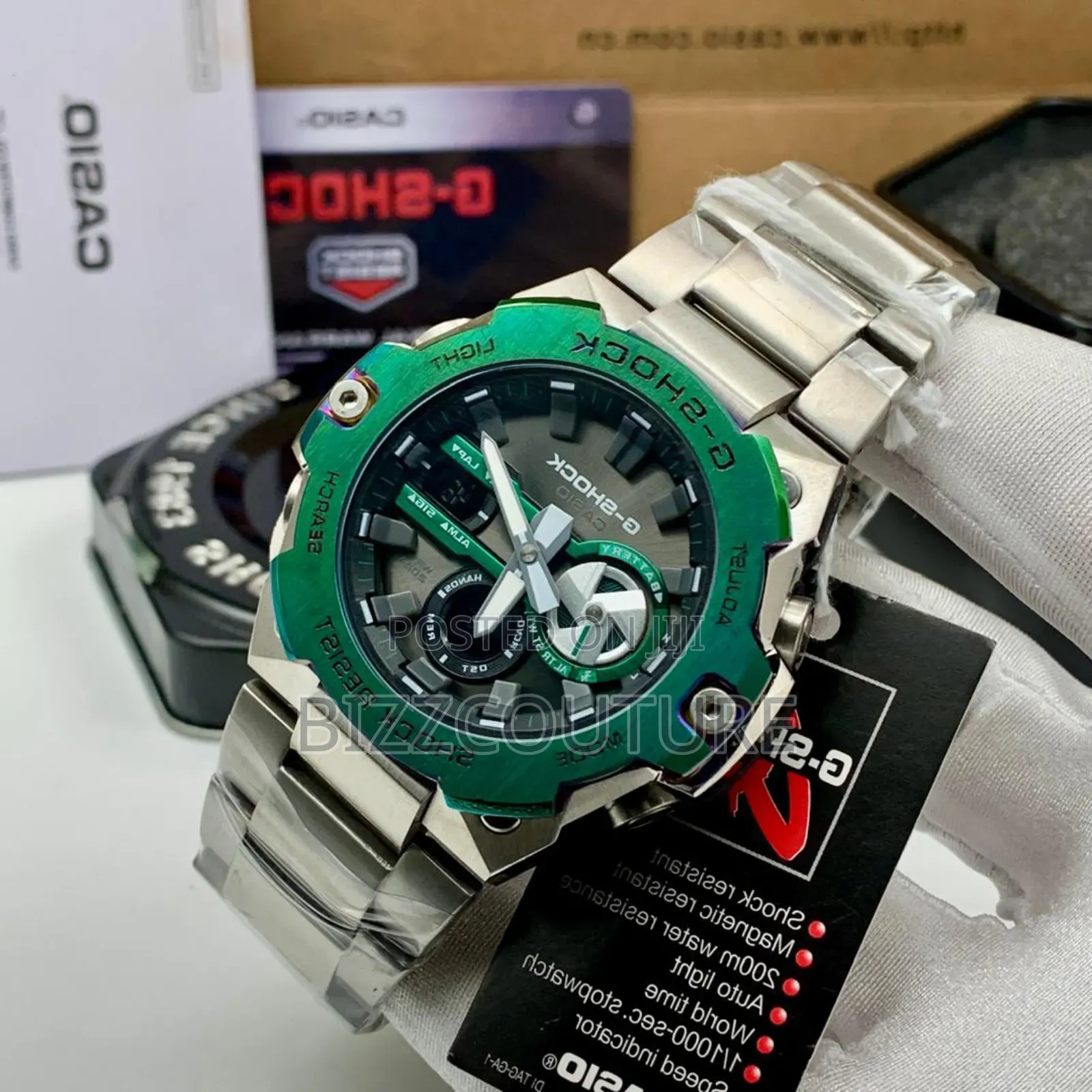 Original G-Shock Silver Stainless Steel Chronograph Quartz Watch