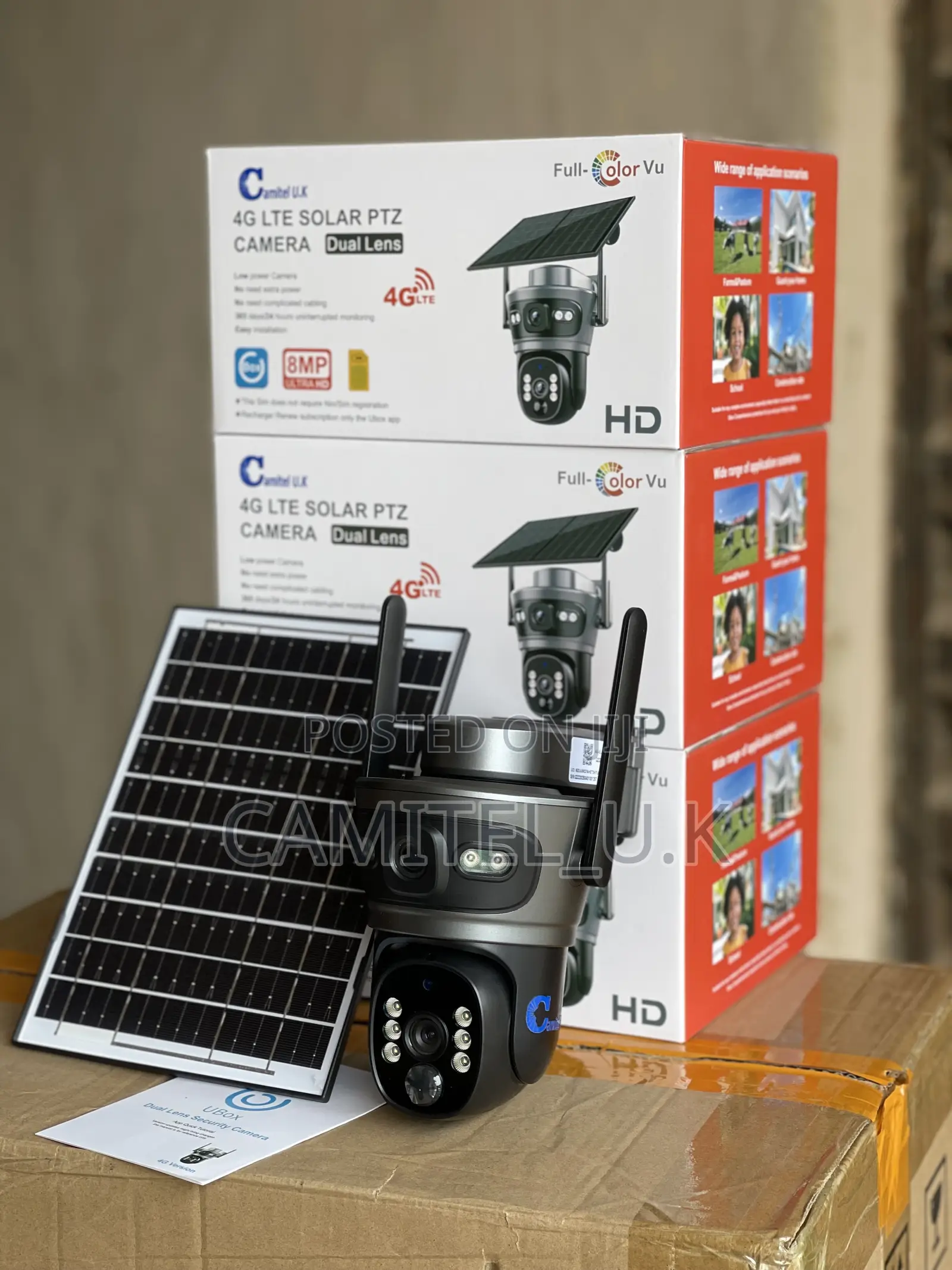 4g Lte Ubox Dual Lens Solar PTZ Camera