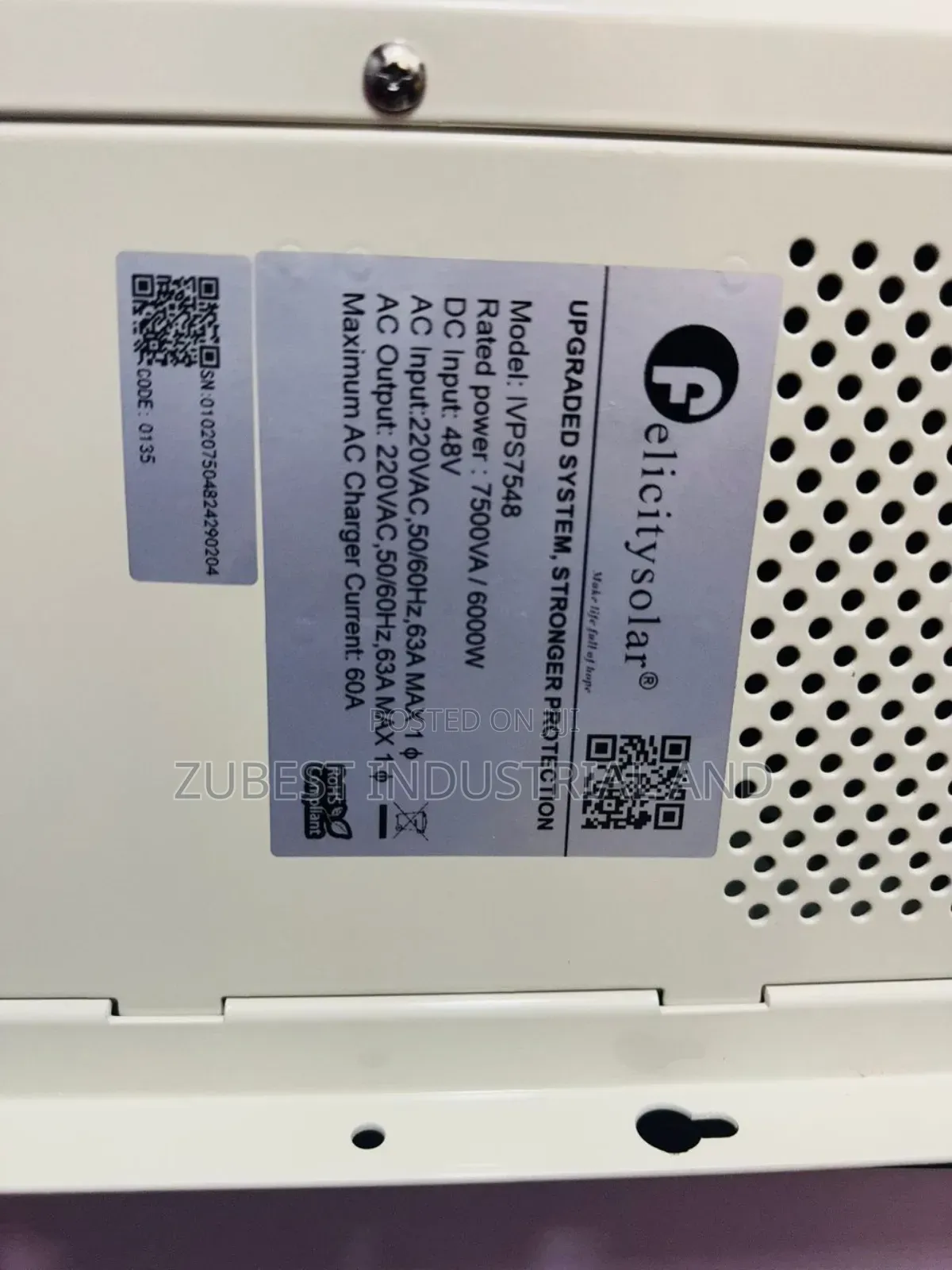 Felicity Solar Inverter 7.5kva 48v With Warranty