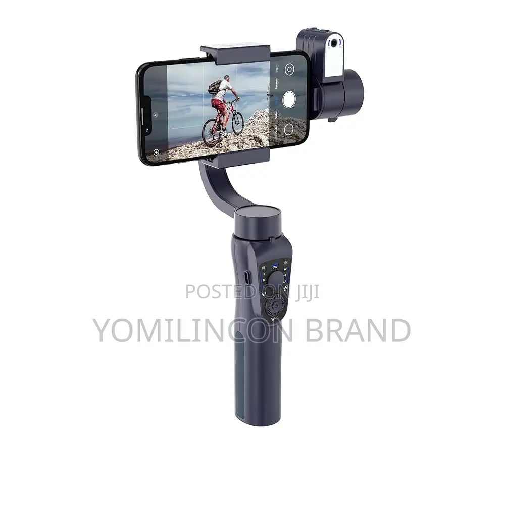 Porodo 3-Axis Gimbal Stabilizer Ai Tracker, With Fill Light, 360 Auto-