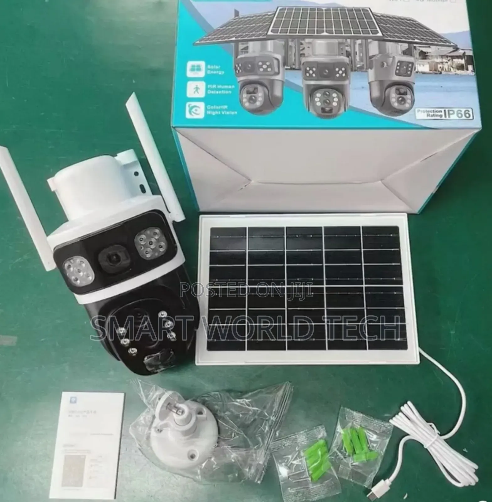 Dual Lens PTZ Solar Camera Sim Enable