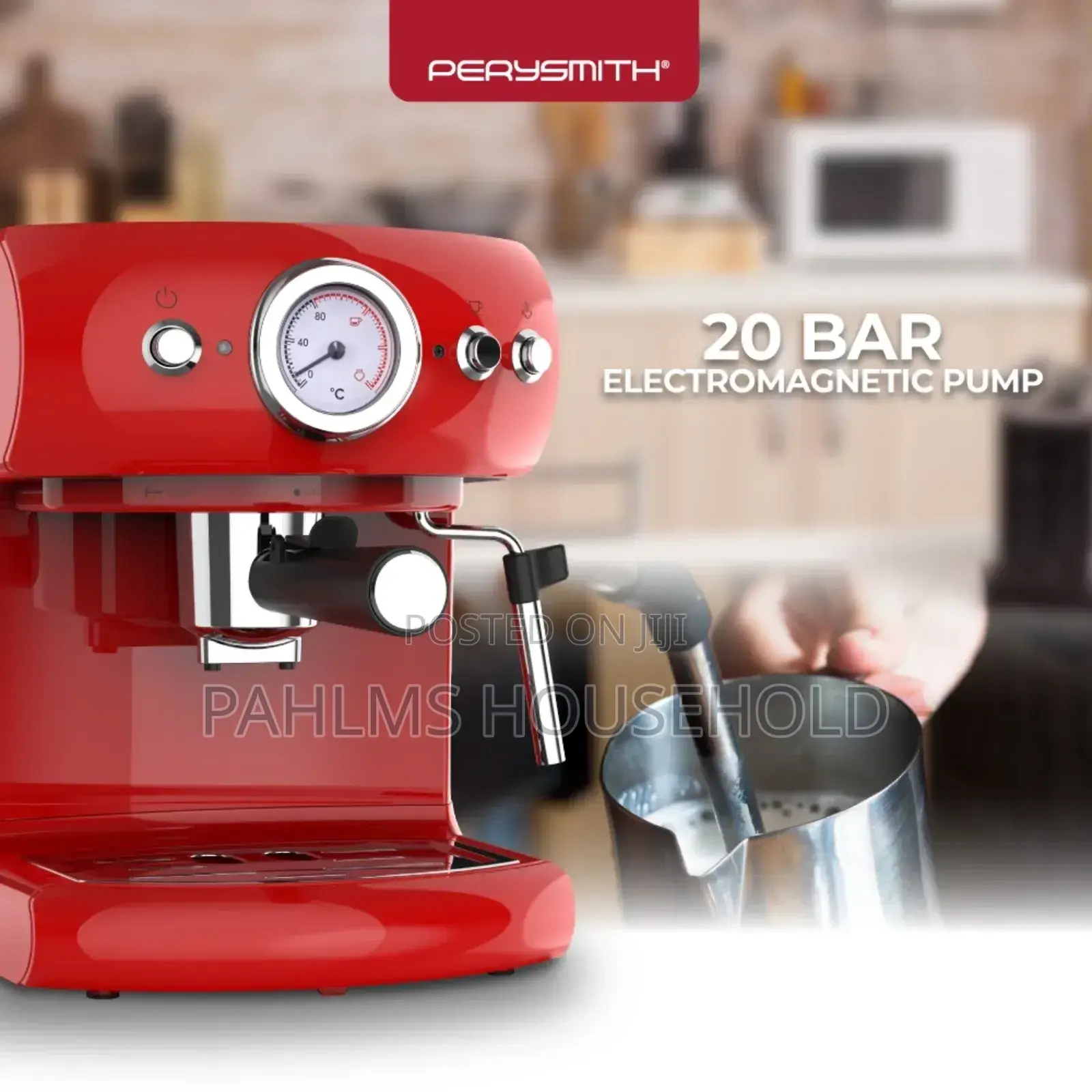 Perysmith Stainless Steel Espresso Coffee Machine