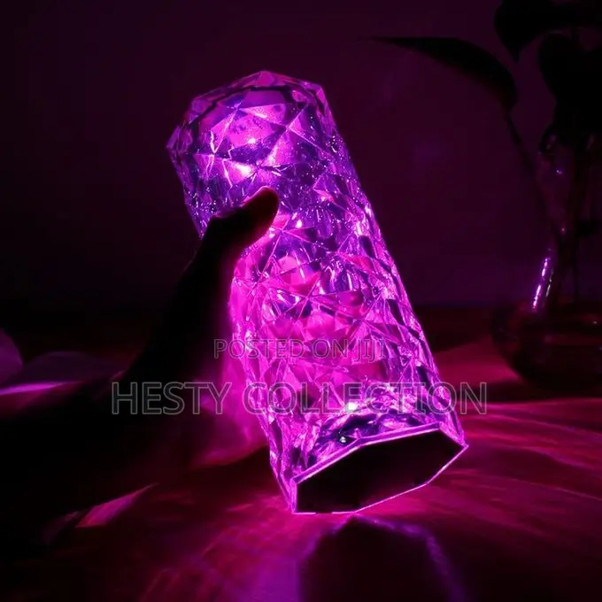 Rechargeable Diamond Bedside Table Lamp Decor