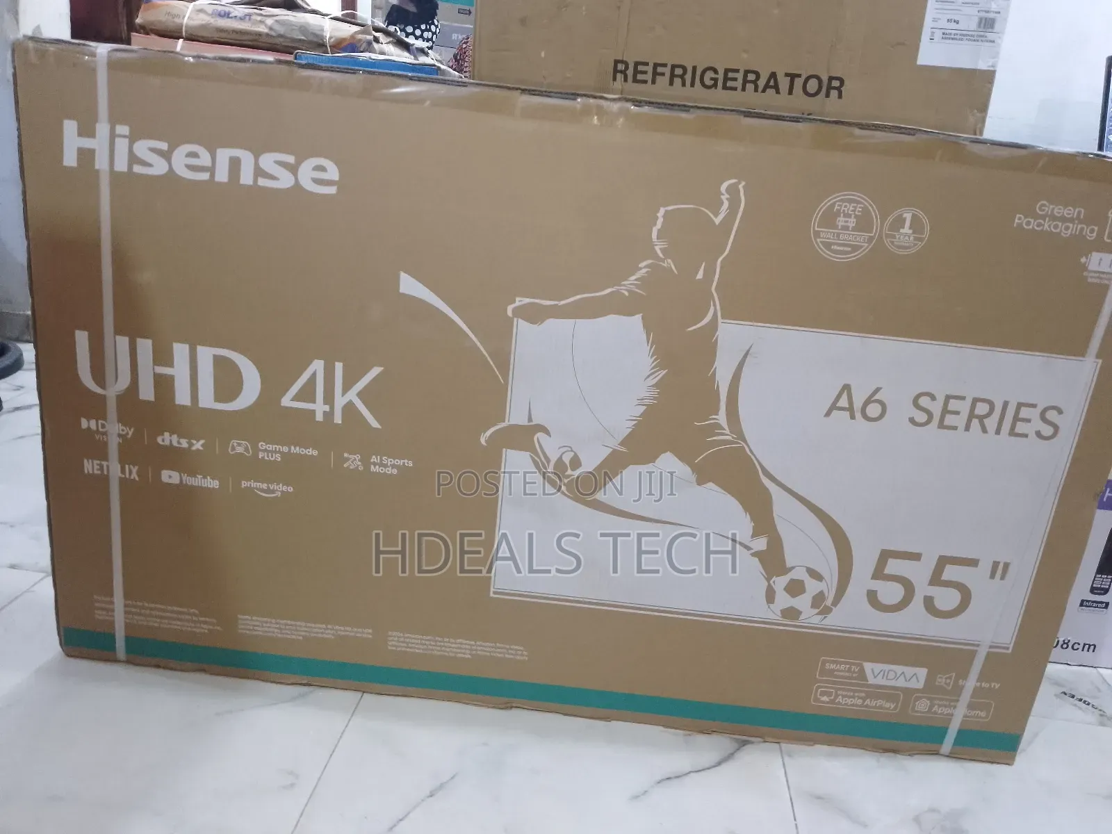 Latest Hisense 55-Inch Vidaa Smart Tv [55a6h].