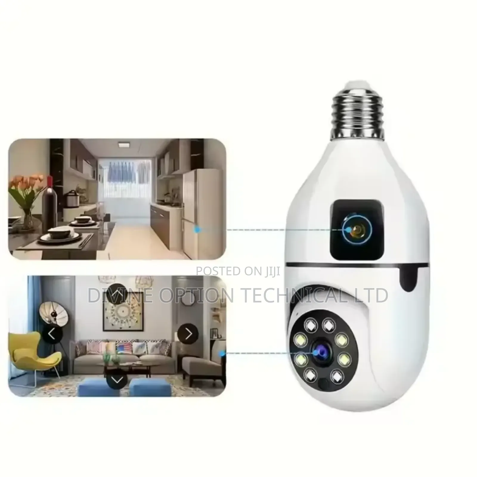 1080p Wireless 360 Rotate Auto Tracking Panoramic Camera Light Bulb