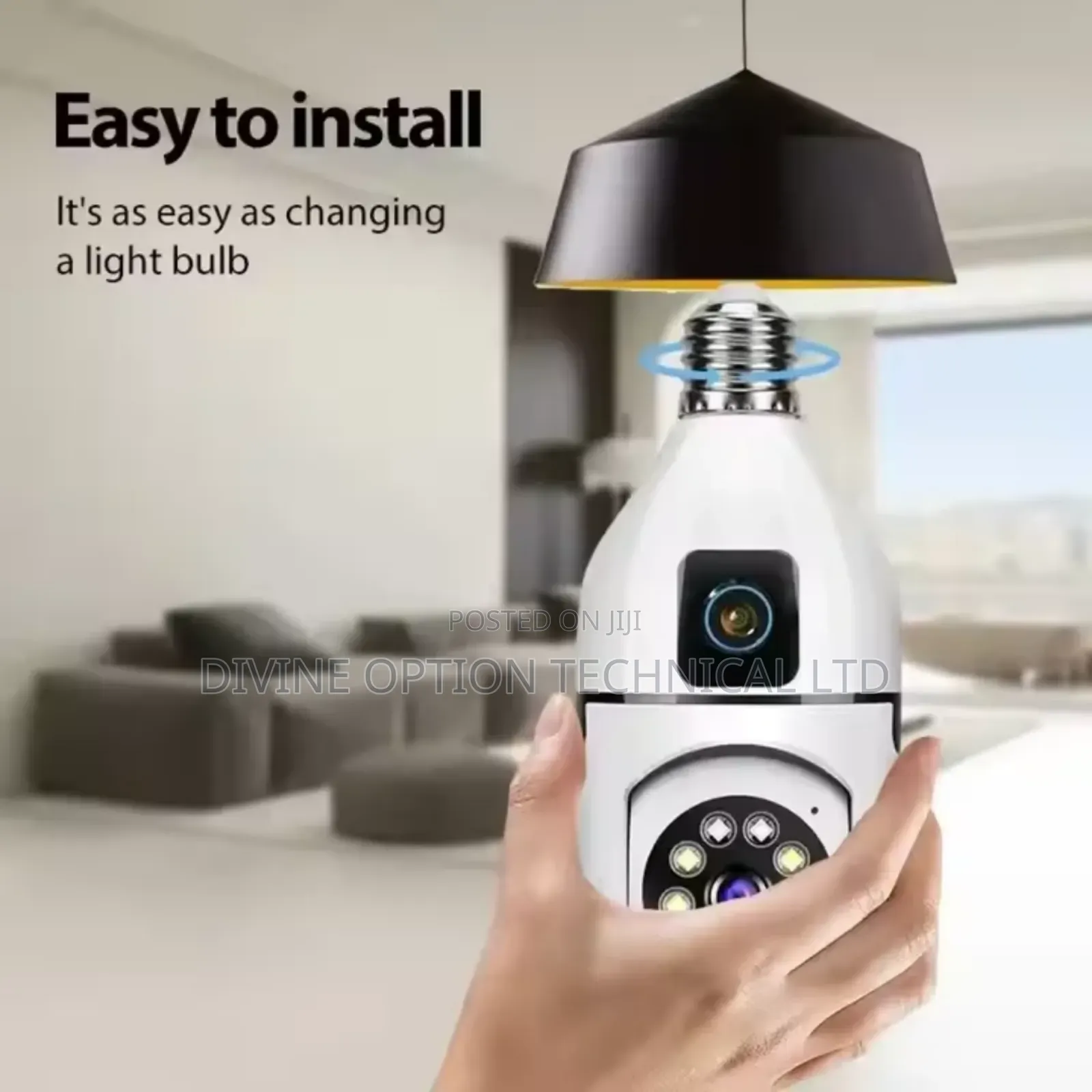 1080p Wireless 360 Rotate Auto Tracking Panoramic Camera Light Bulb