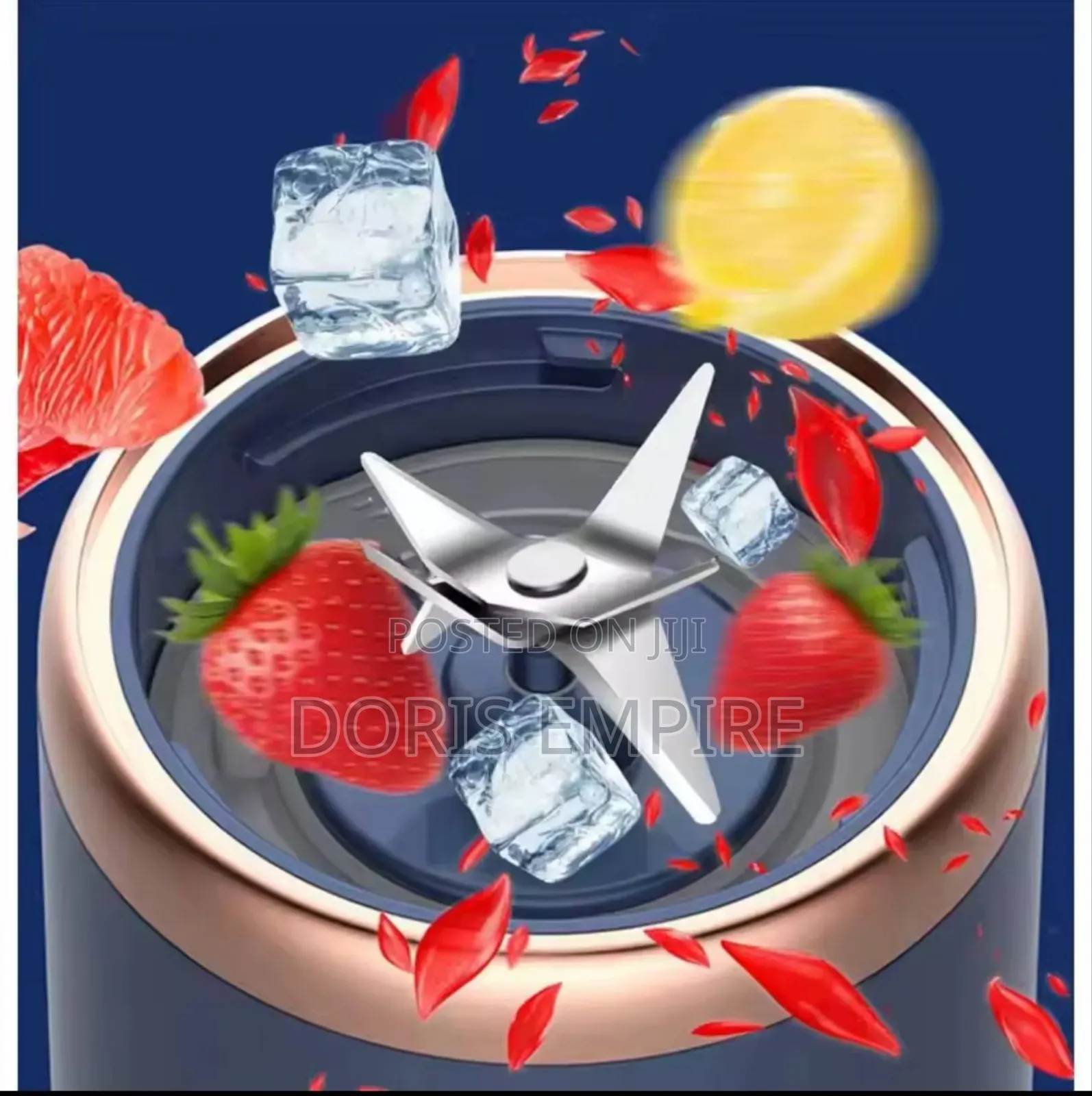 Portable Juice Blender Usb Rechargeable Juicer 6-Blade Juice Cup