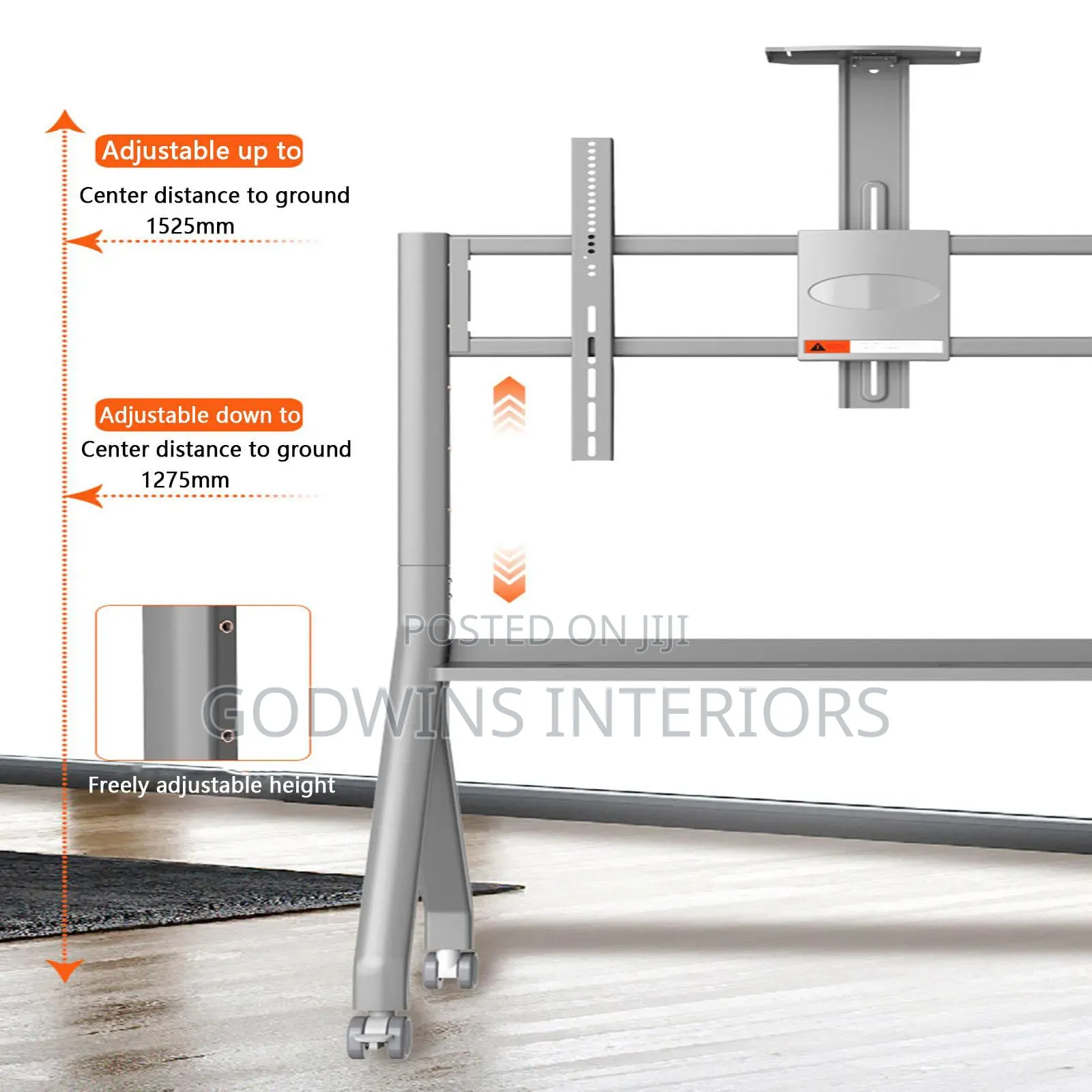 Modern Mobile Tv Cart 55-100inches