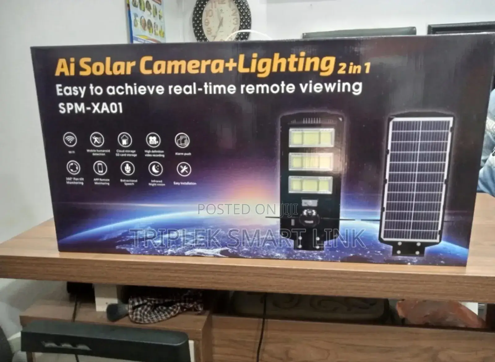 Smart Ai Solar 4 Lens PTZ Camera and Light With Complete Accessories