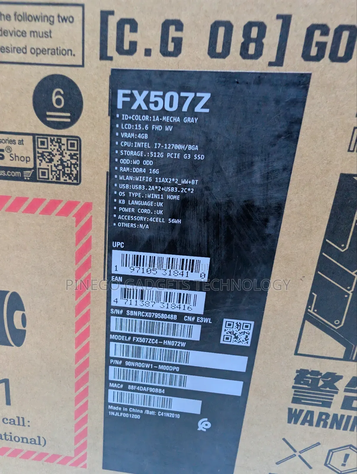New Laptop Asus TUF Gaming A15 16GB Intel Core I7 SSD 512GB