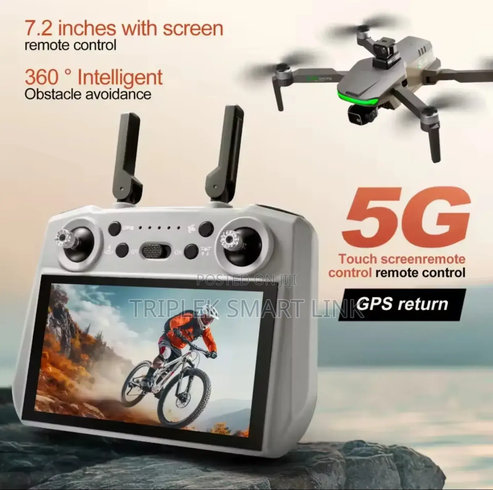 S155 Max GPS Drone Camera 5g Obstacle Avoidance Large Touch Screen