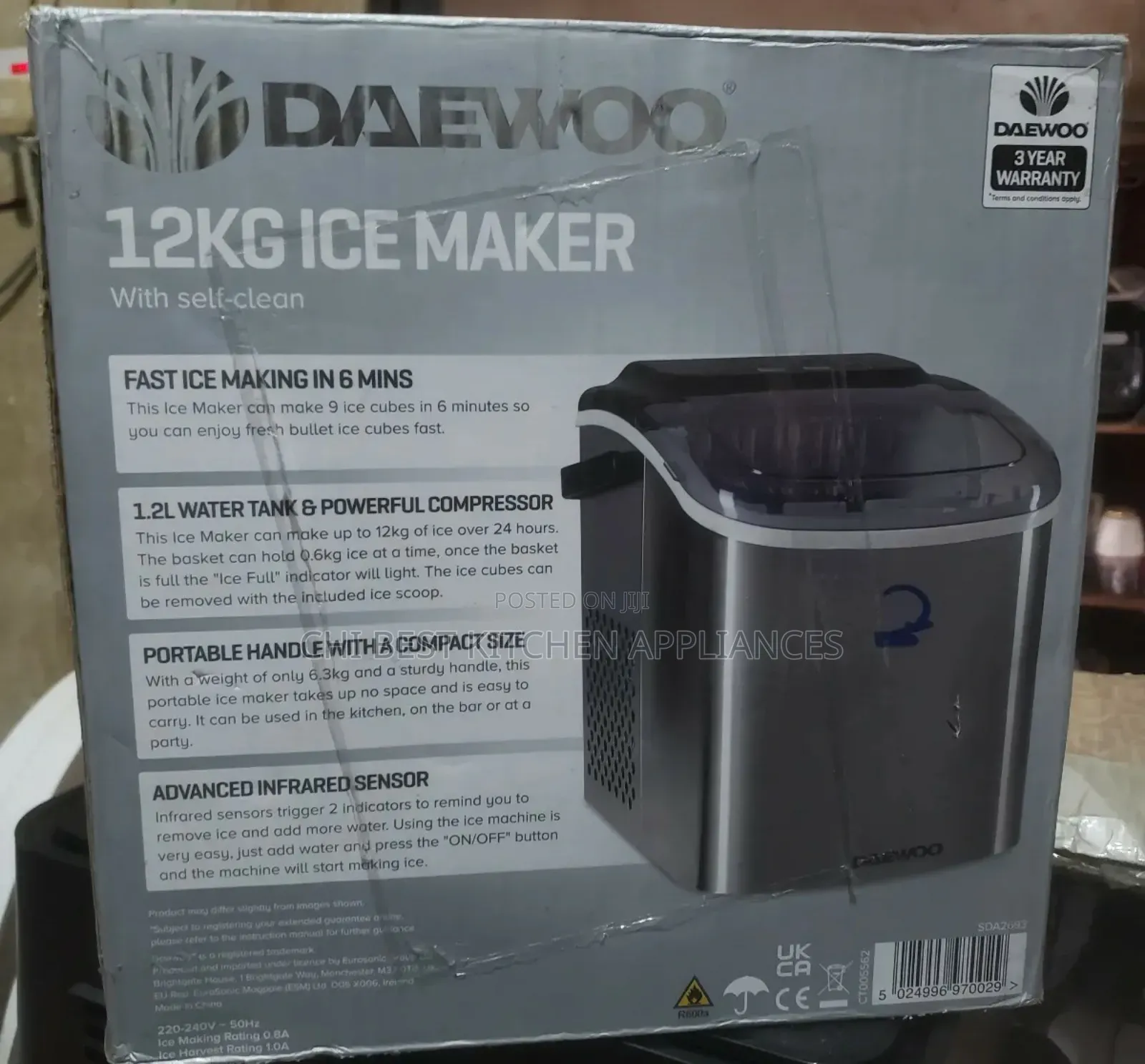 Deawoo 12kg Ice Maker