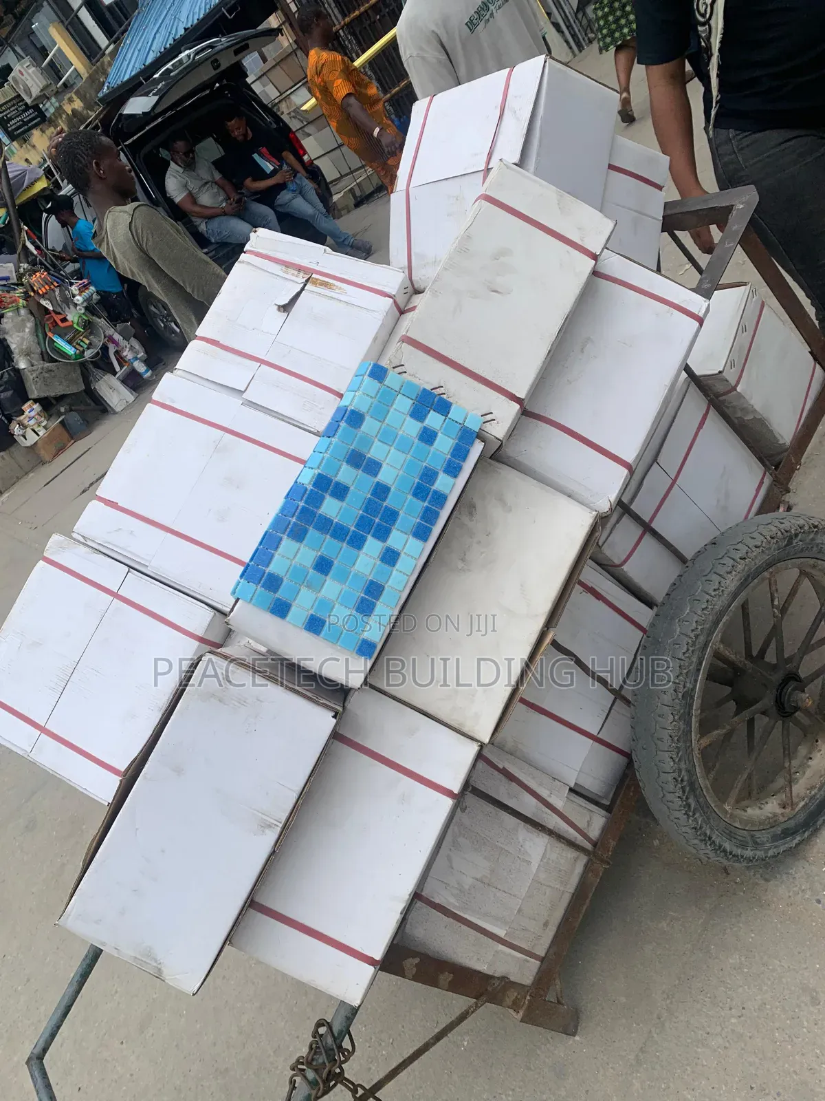 Semi Matt Mosaic Pool Tiles