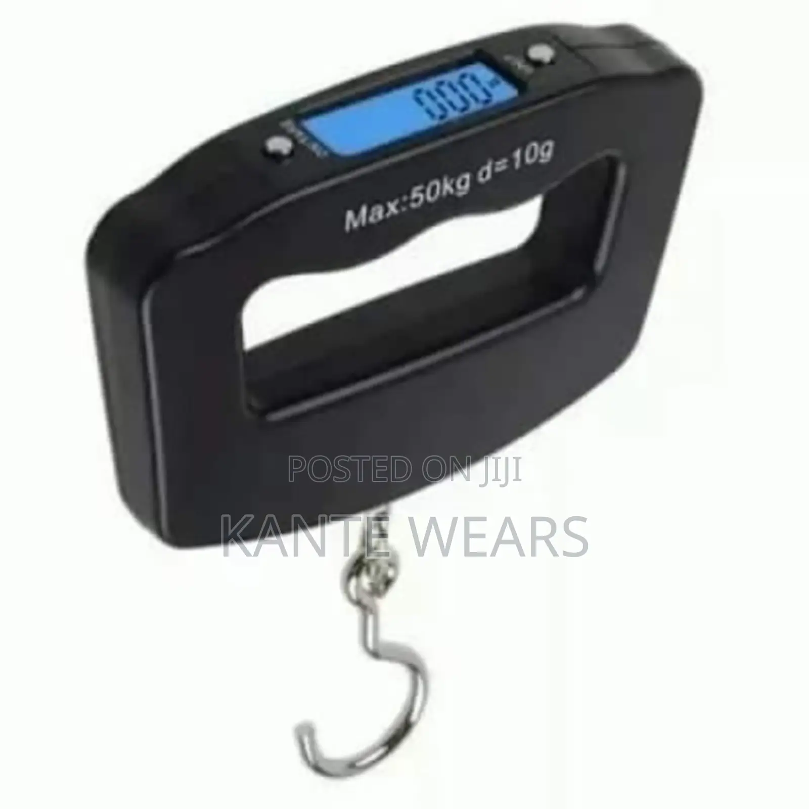 Electronic Digital Luggage Scale - 50kg Black
