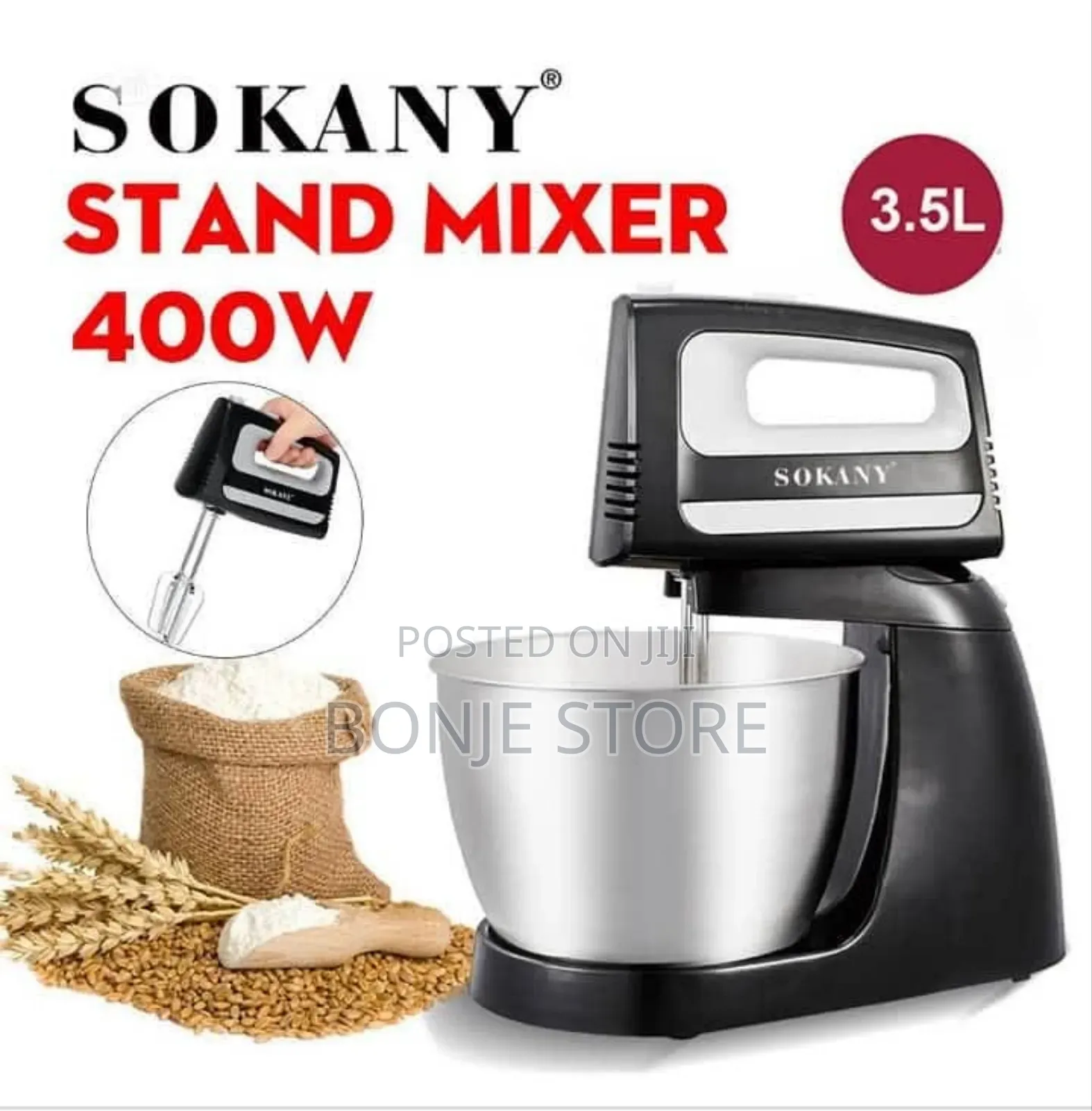 Cx-6622 Sokany 3.5l Stand Mixer 5speed 400w