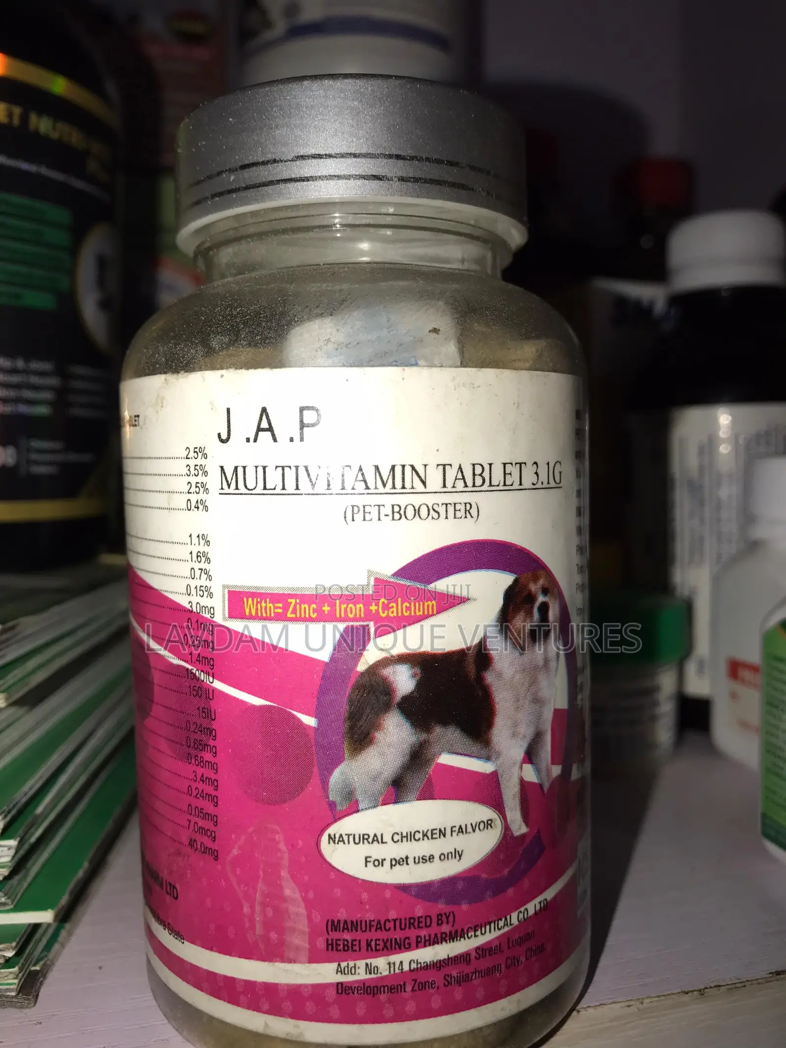 J.A.P Multivitamin 3.1g Supplement for Dogs Cats