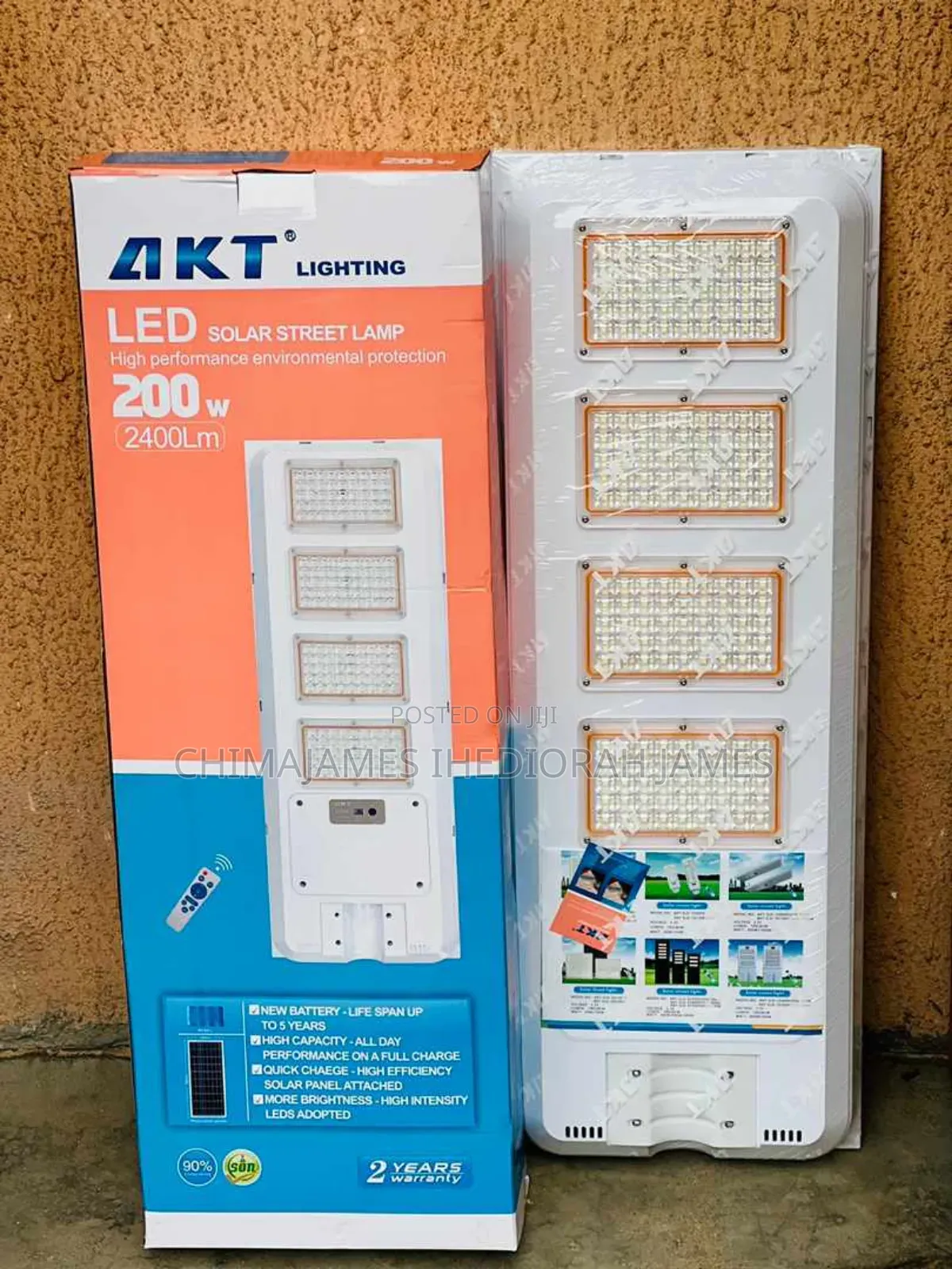Akt Solar Street Lamp Radar Motion Sensor Waterproof Ip67 Wall Outdoor