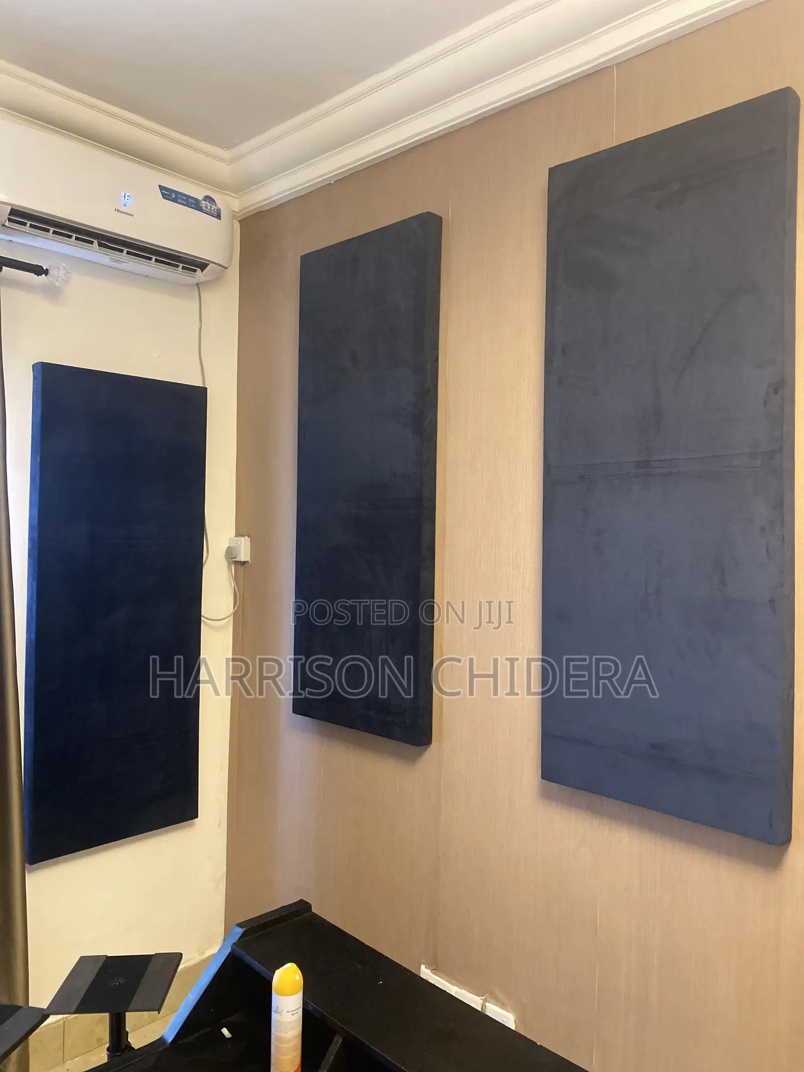 Dark Navy Blue MDF Made Acoustic Panels