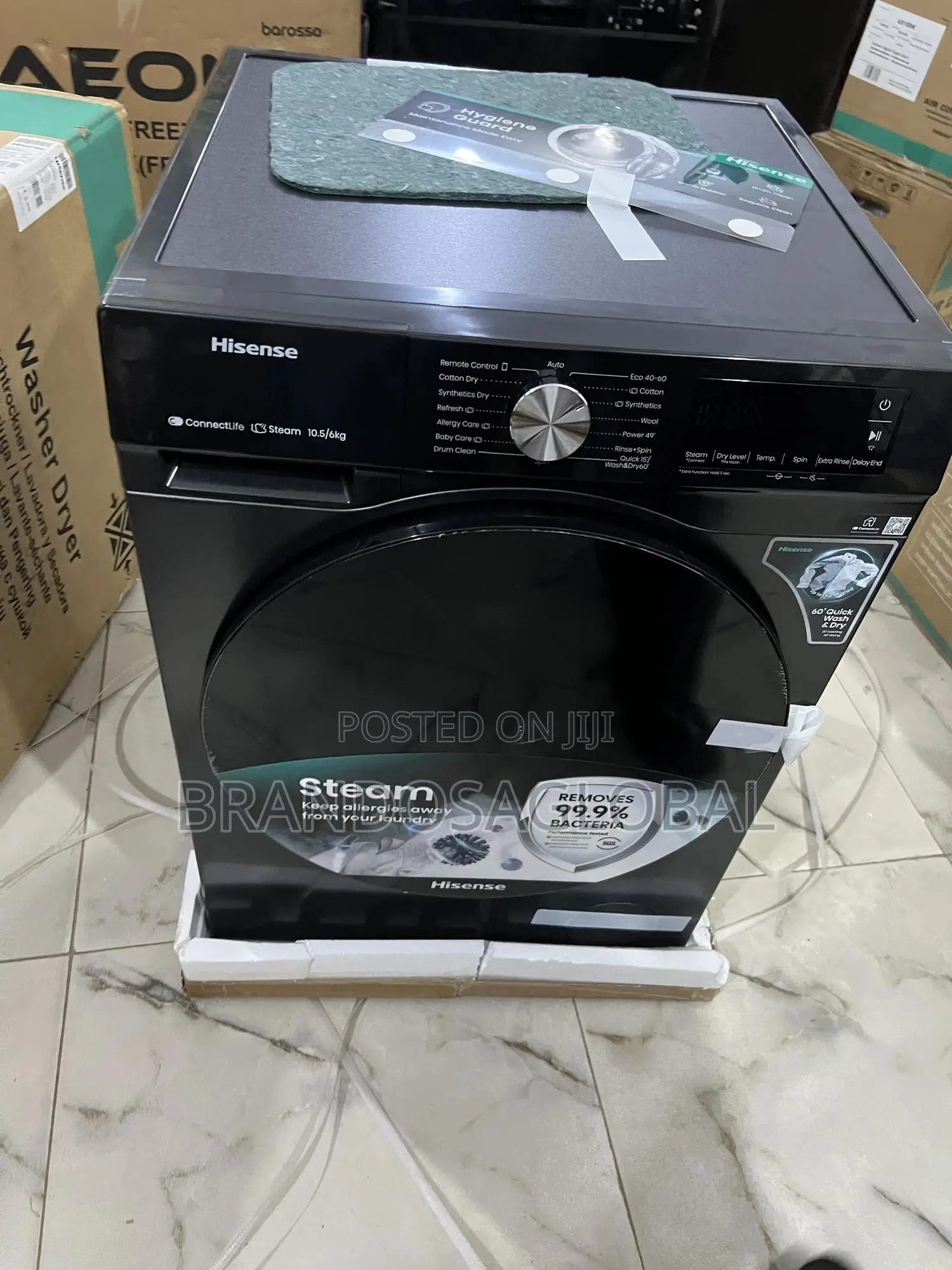 Hisense Front Load Wash Dry 10.5/6kg (Wd3s1043bt) Washing Machine