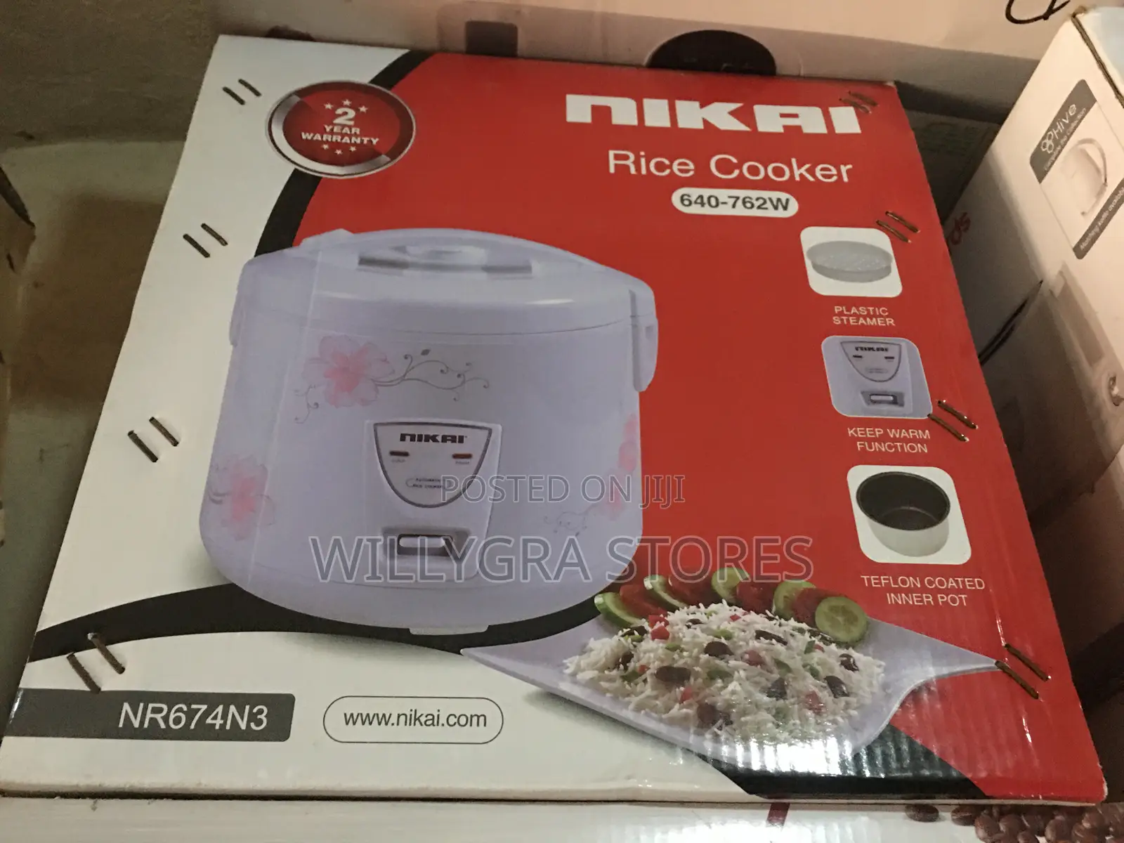 Nikai 1.8 Liters Capacity Rice Cooker