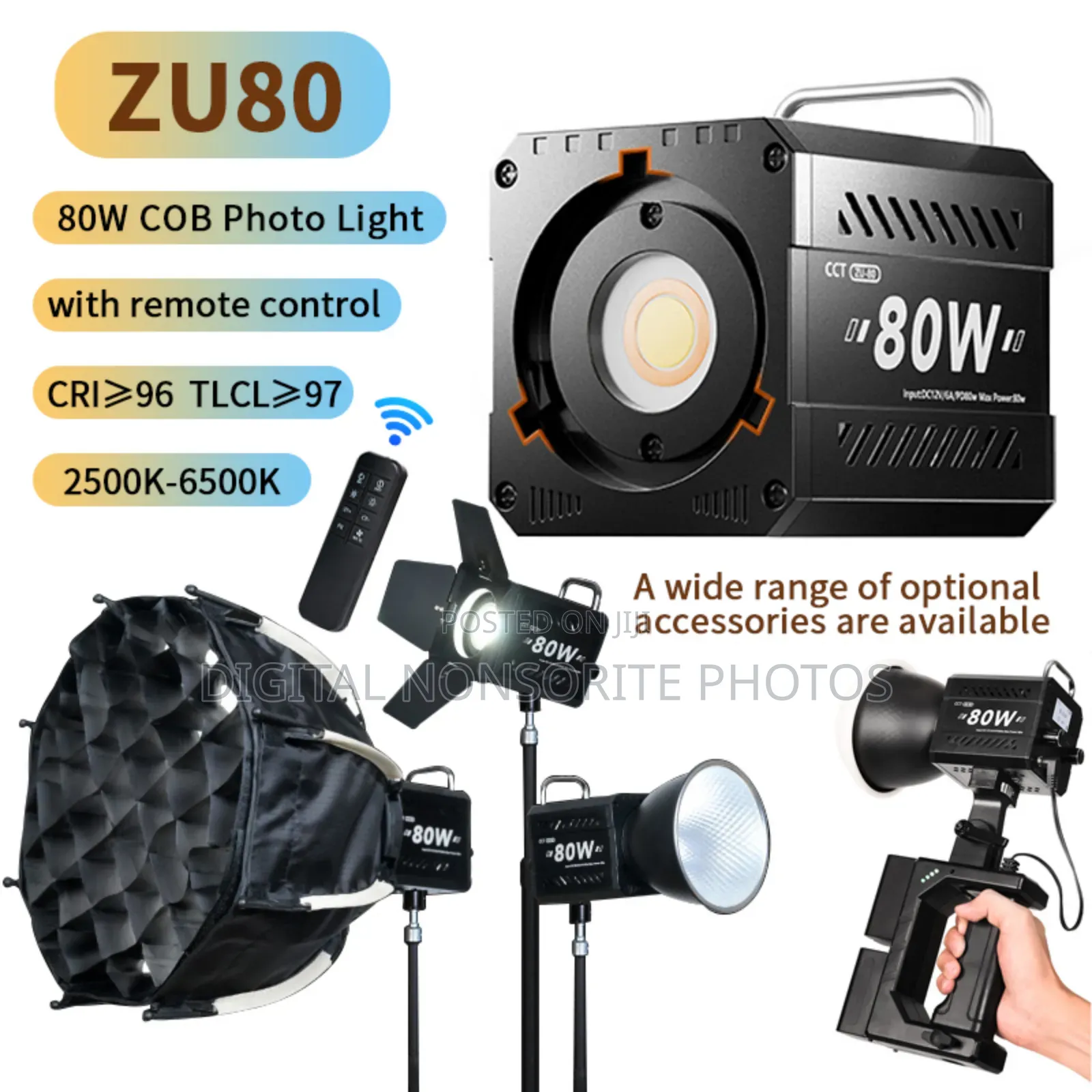 Zu80 Cob Photography Light