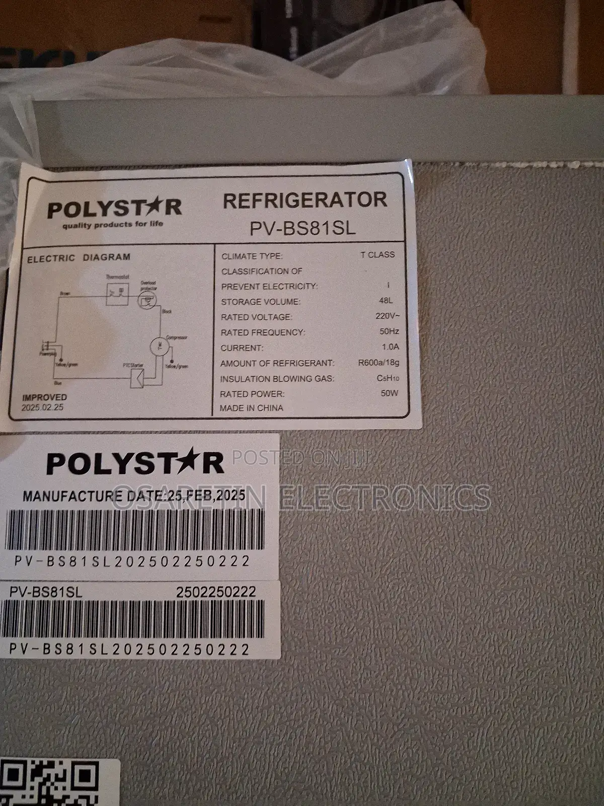 Polystar Bedside Refrigerator