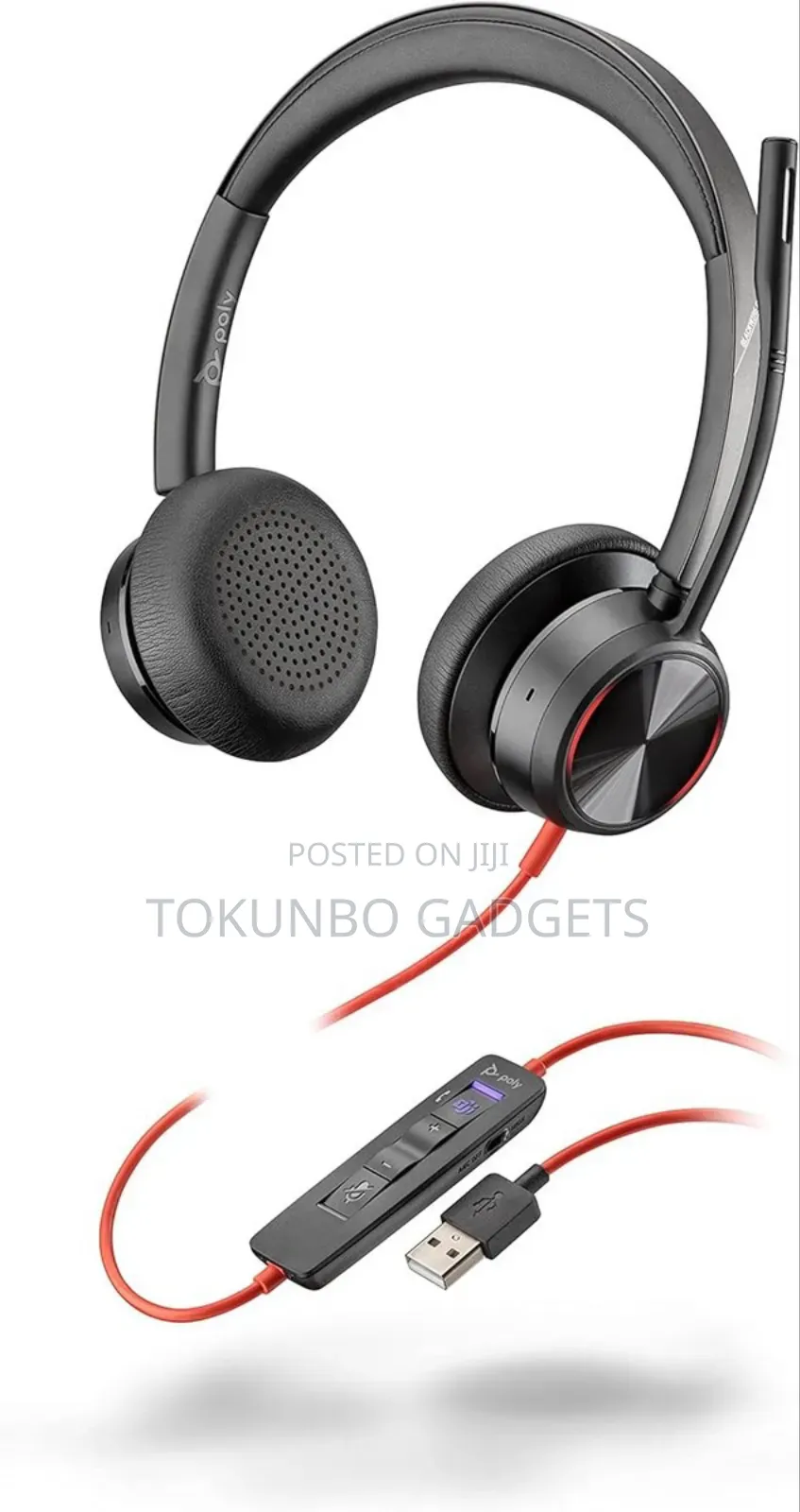 Poly - Blackwire 8225 Wired Headset With Boom Mic (Plantronics)